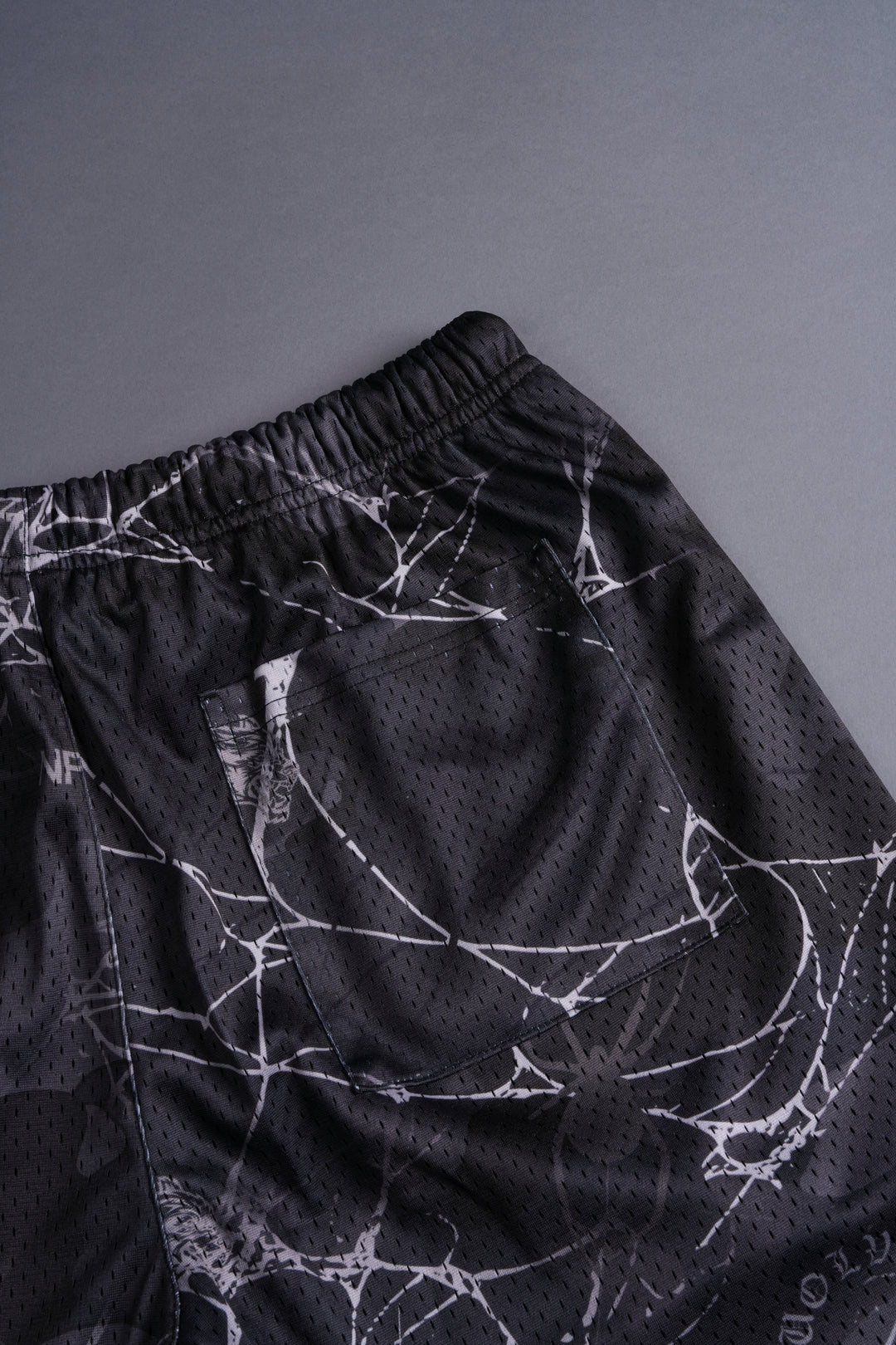 Dual Wolf Mesh Shorts in Spider Camo