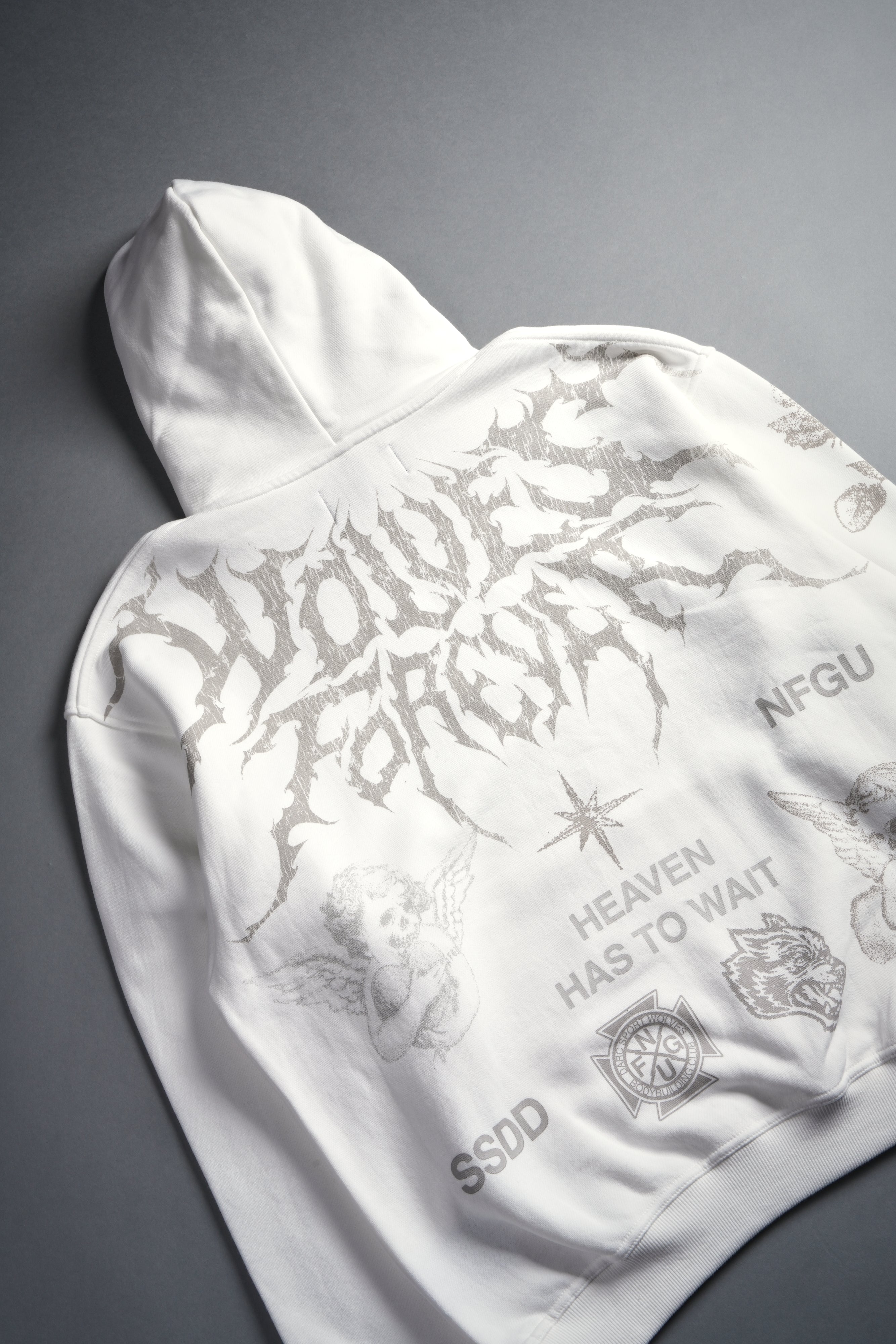 Sacred Flash "Pierce" Hoodie in Cream