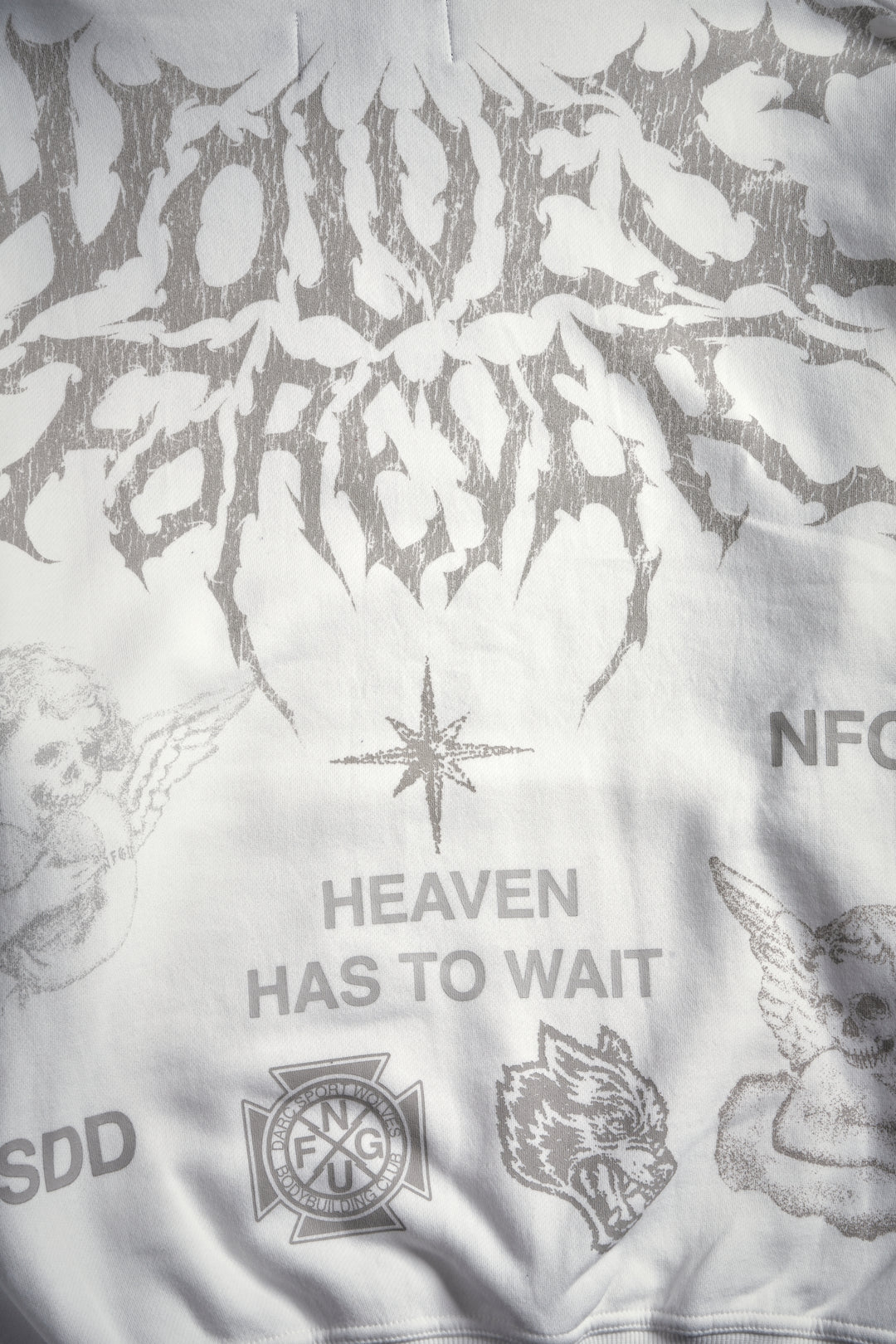 Sacred Flash "Pierce" Hoodie in Cream