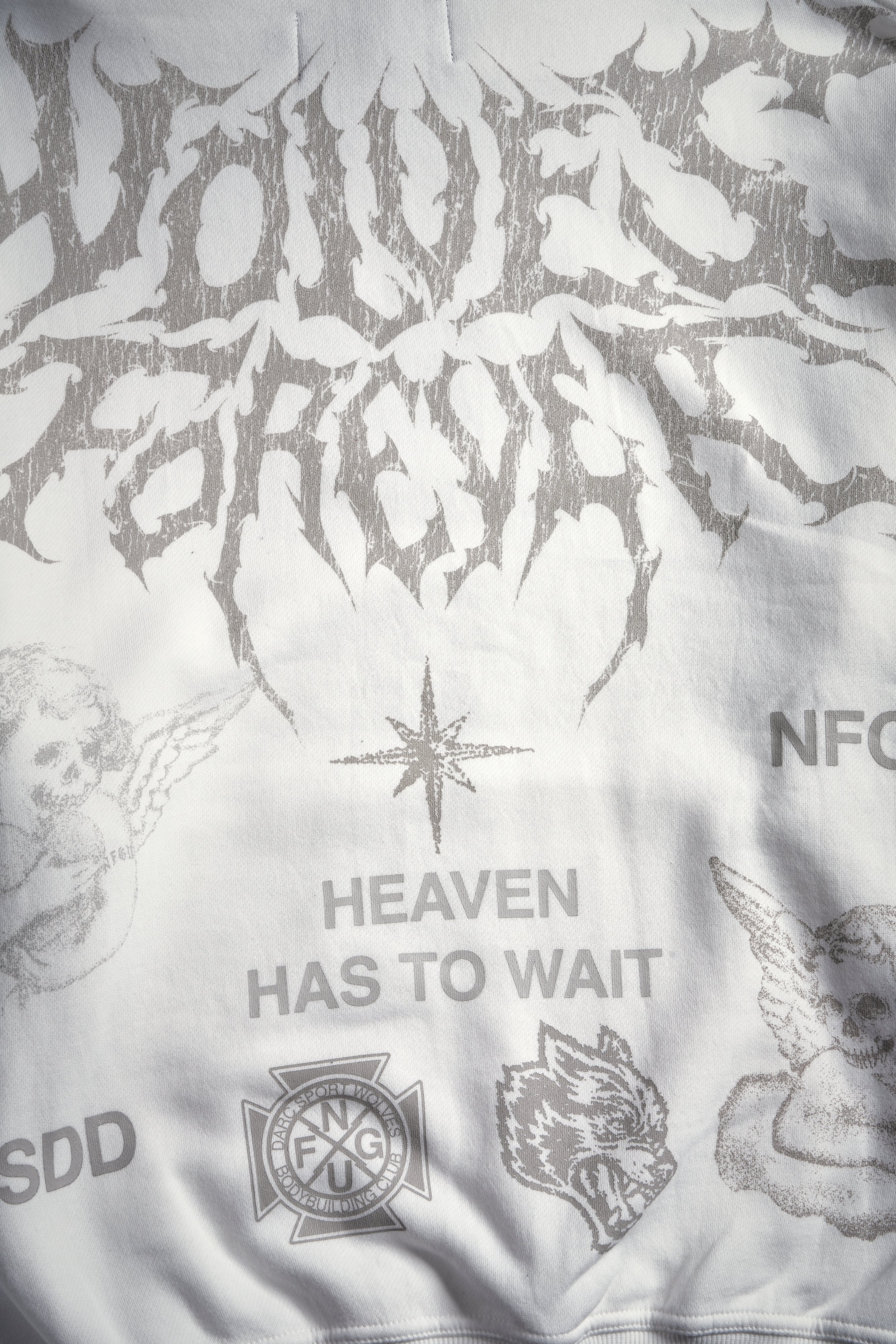 Sacred Flash "Pierce" Hoodie in Cream