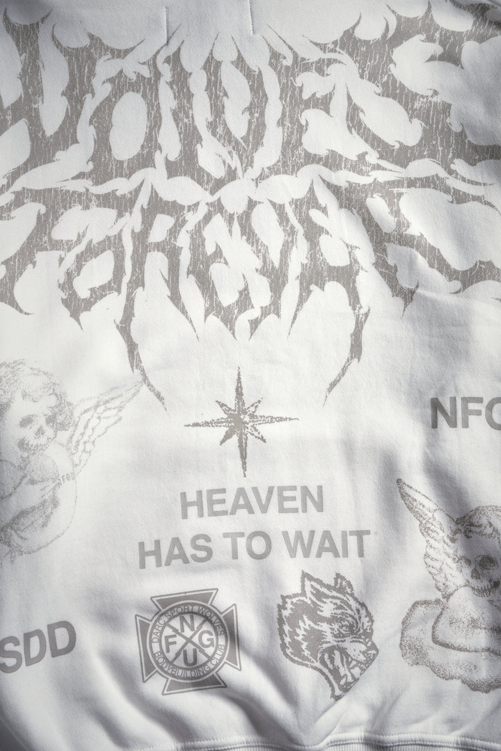 Sacred Flash "Pierce" Hoodie in Cream