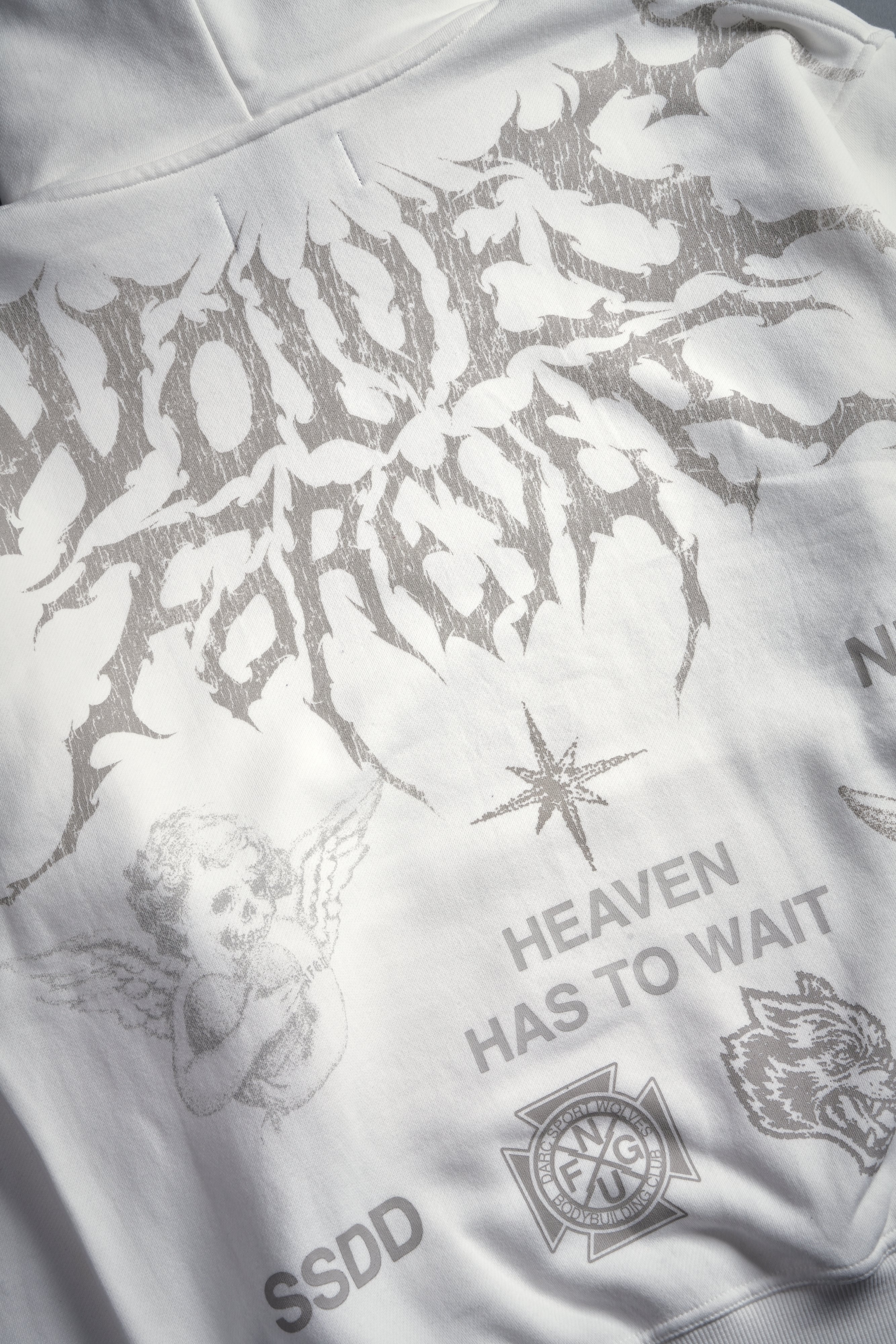 Sacred Flash "Pierce" Hoodie in Cream