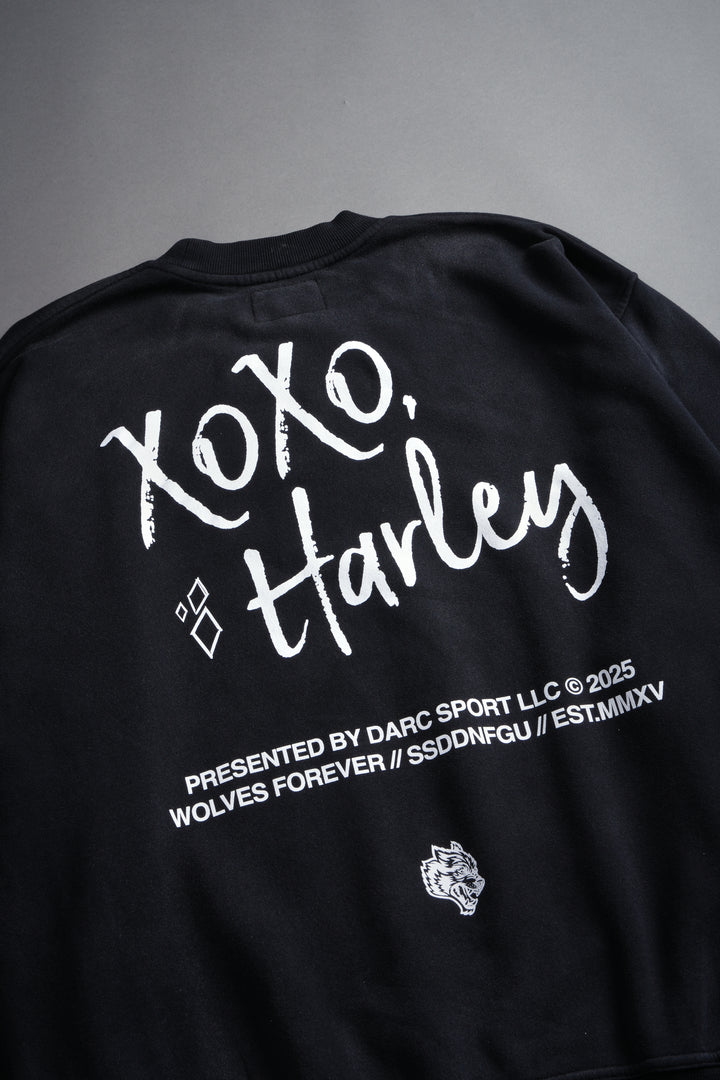 Quinn Forever London Crewneck in Black Drift Wash