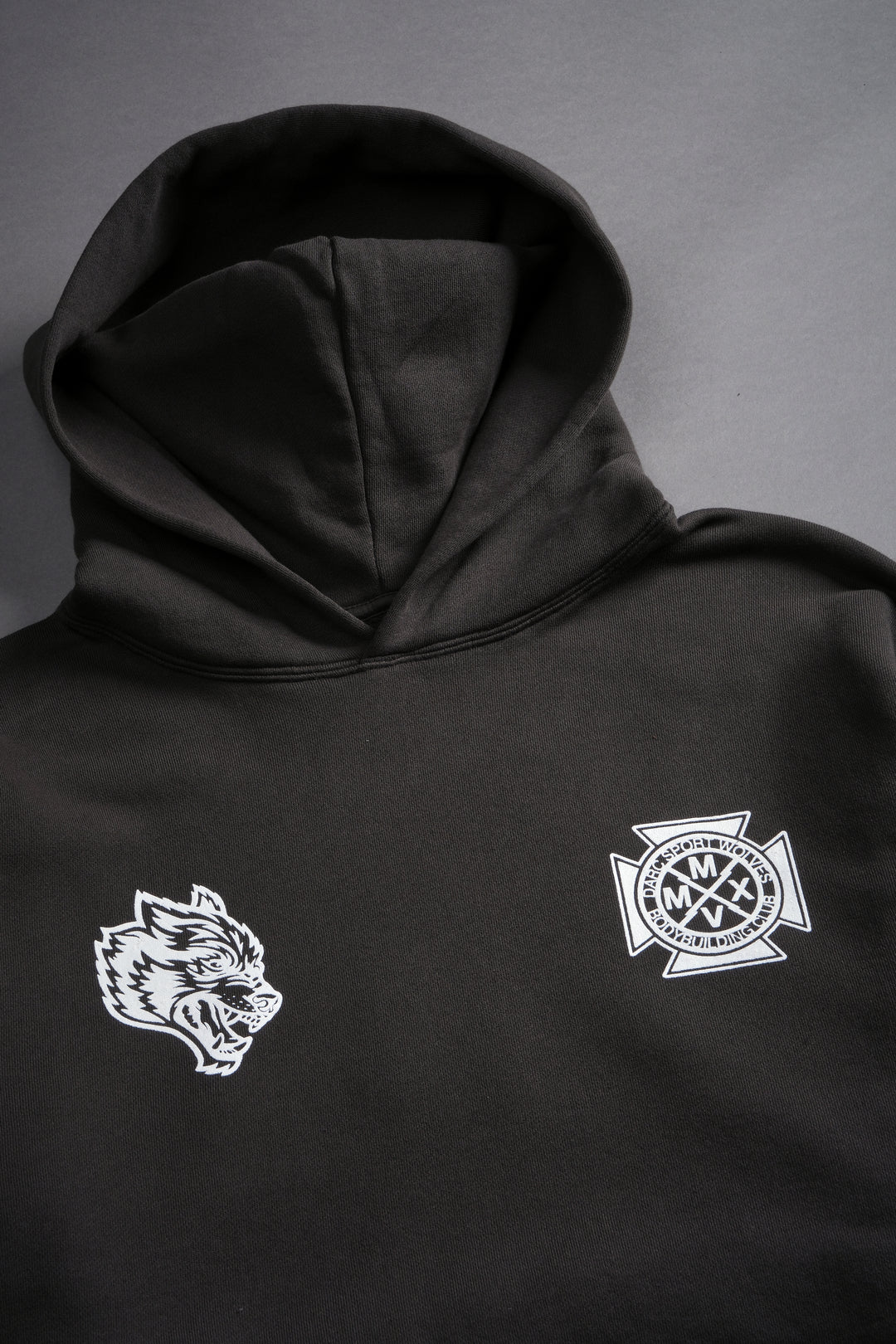 Ride The Lightning "Wyoming" (Cropped) Hoodie in Wolf Gray