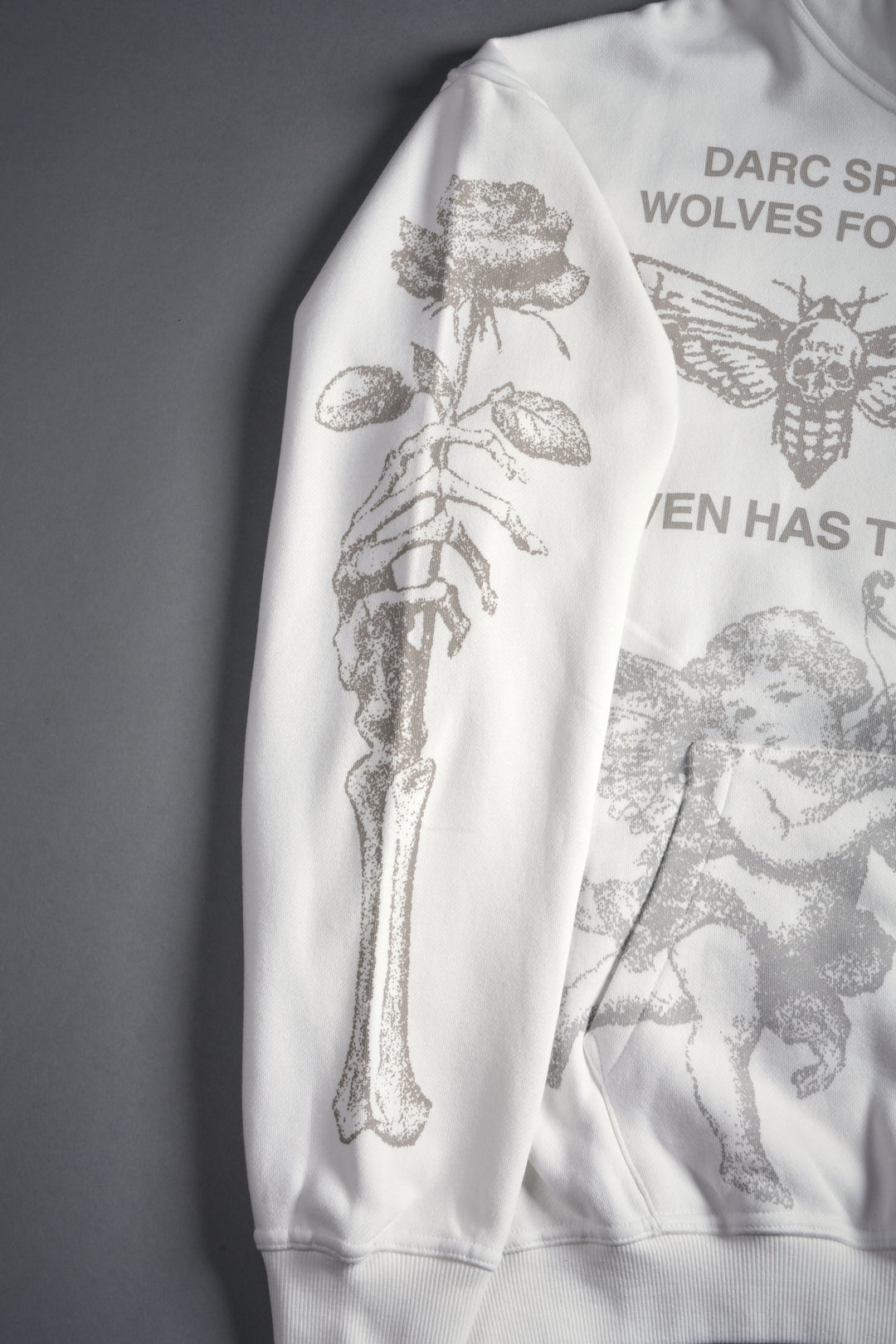 Sacred Flash "Pierce" Hoodie in Cream