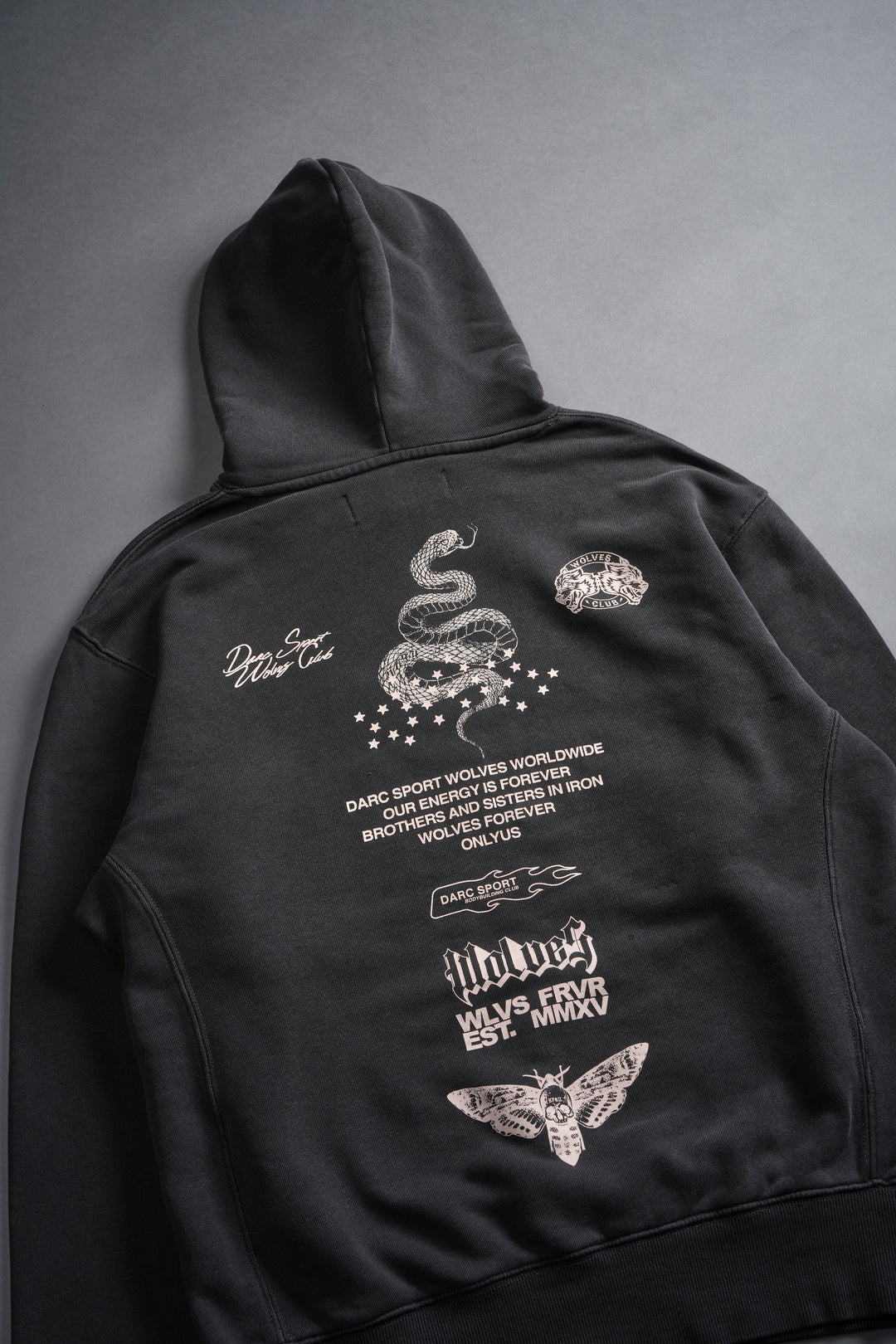 Never Back Down "Dakota" Hoodie in Wolf Gray