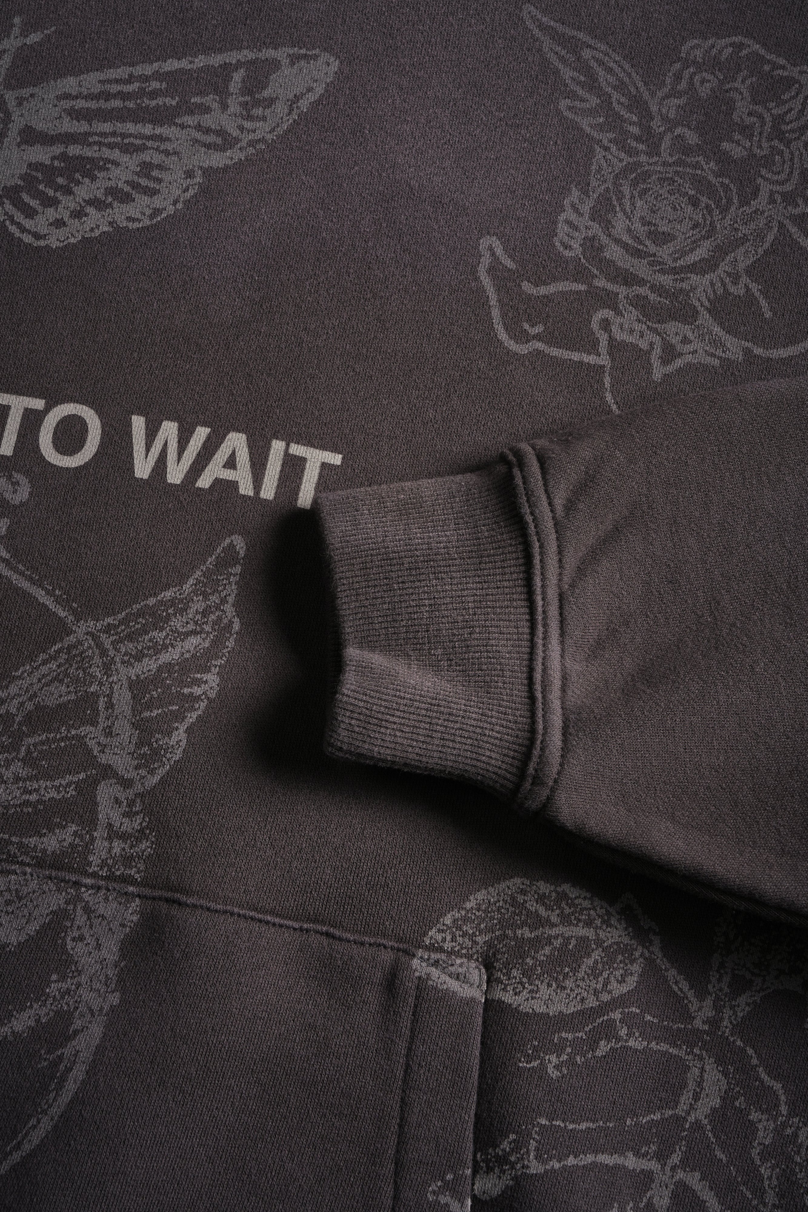 Sacred Flash "Pierce" Hoodie in Darc Brown Drift Wash