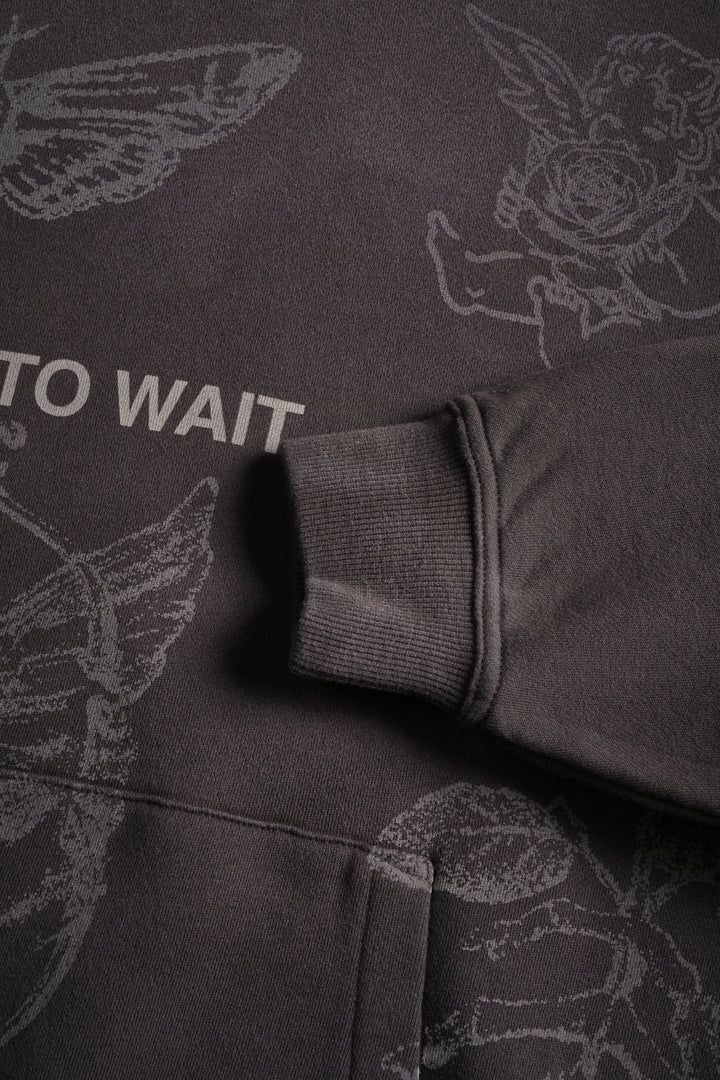 Sacred Flash "Pierce" Hoodie in Darc Brown Drift Wash