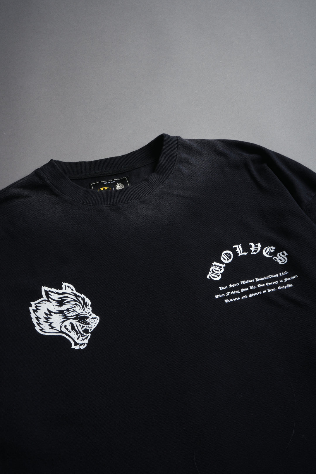 The Last Laugh "Premium" Oversized Tee in Black Drift Wash
