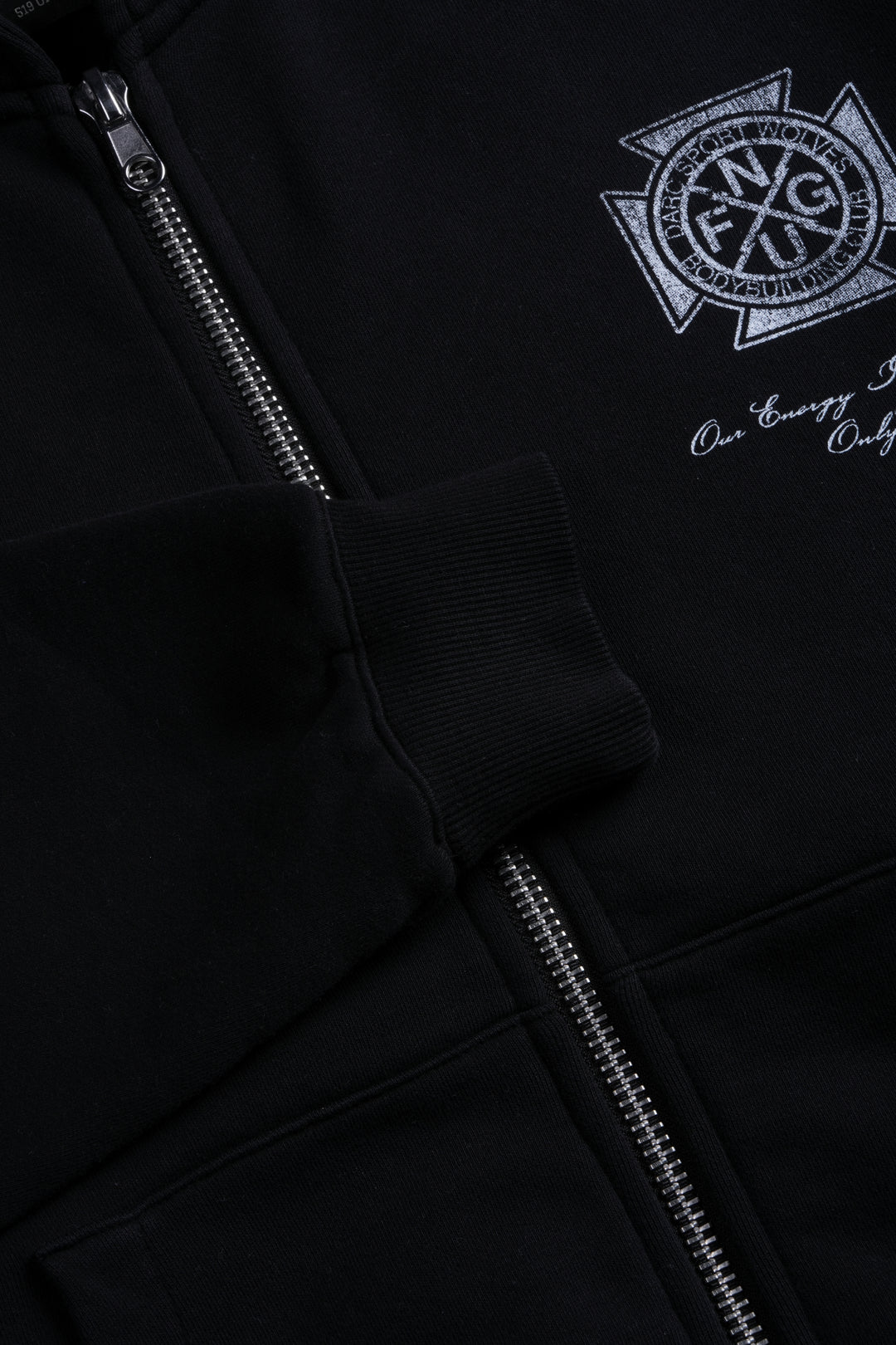 Spider Hesh Darco Double Zip Hoodie in Black