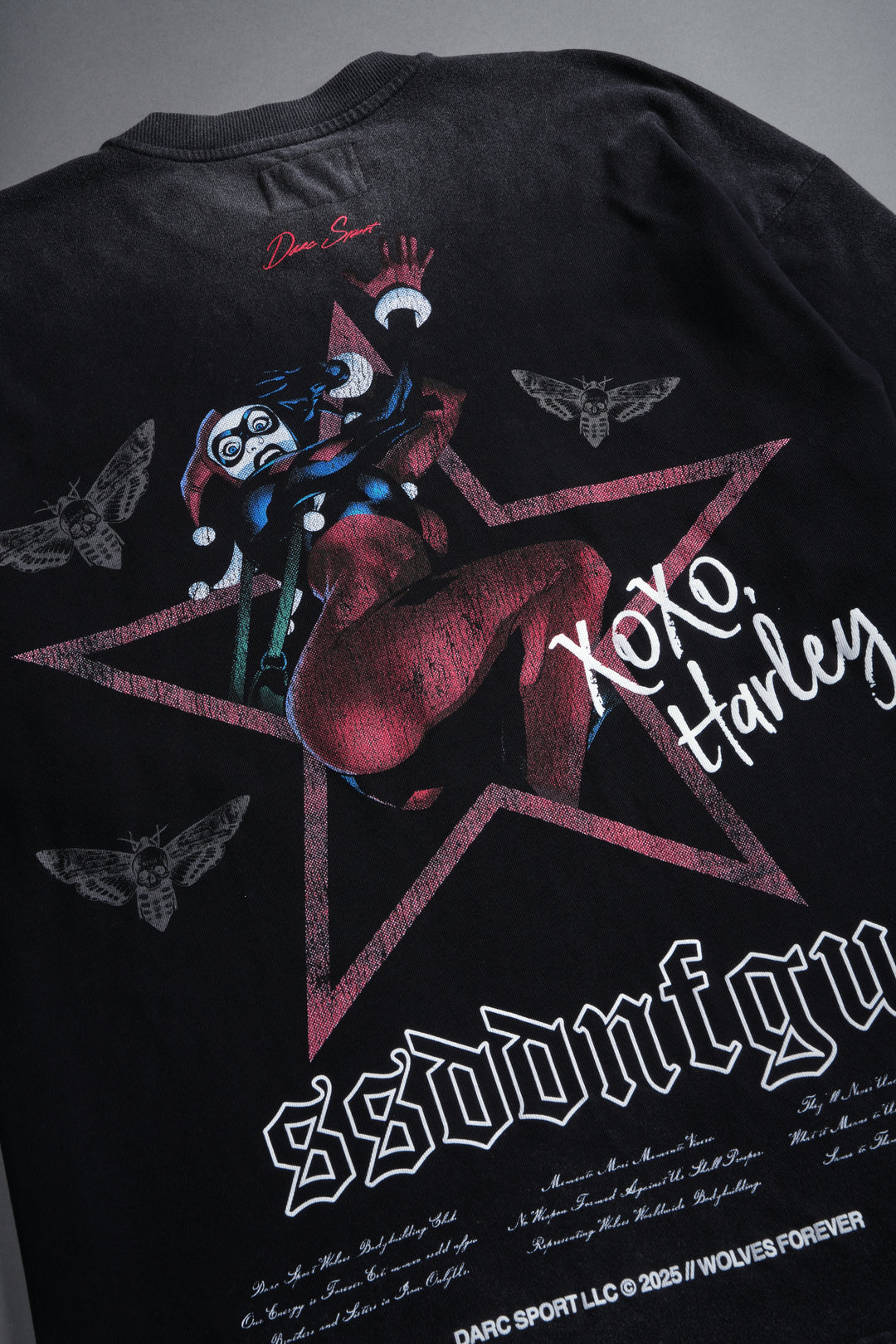 XOXO "Premium" Oversized Tee in Black
