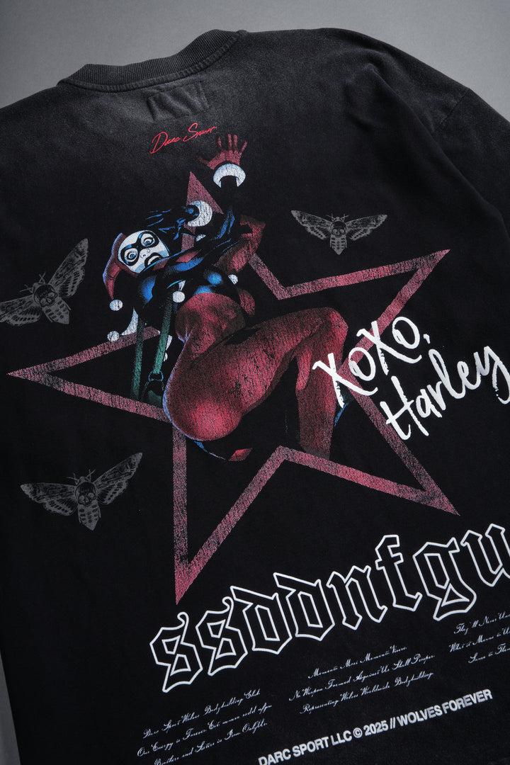 XOXO "Premium" Oversized Tee in Black
