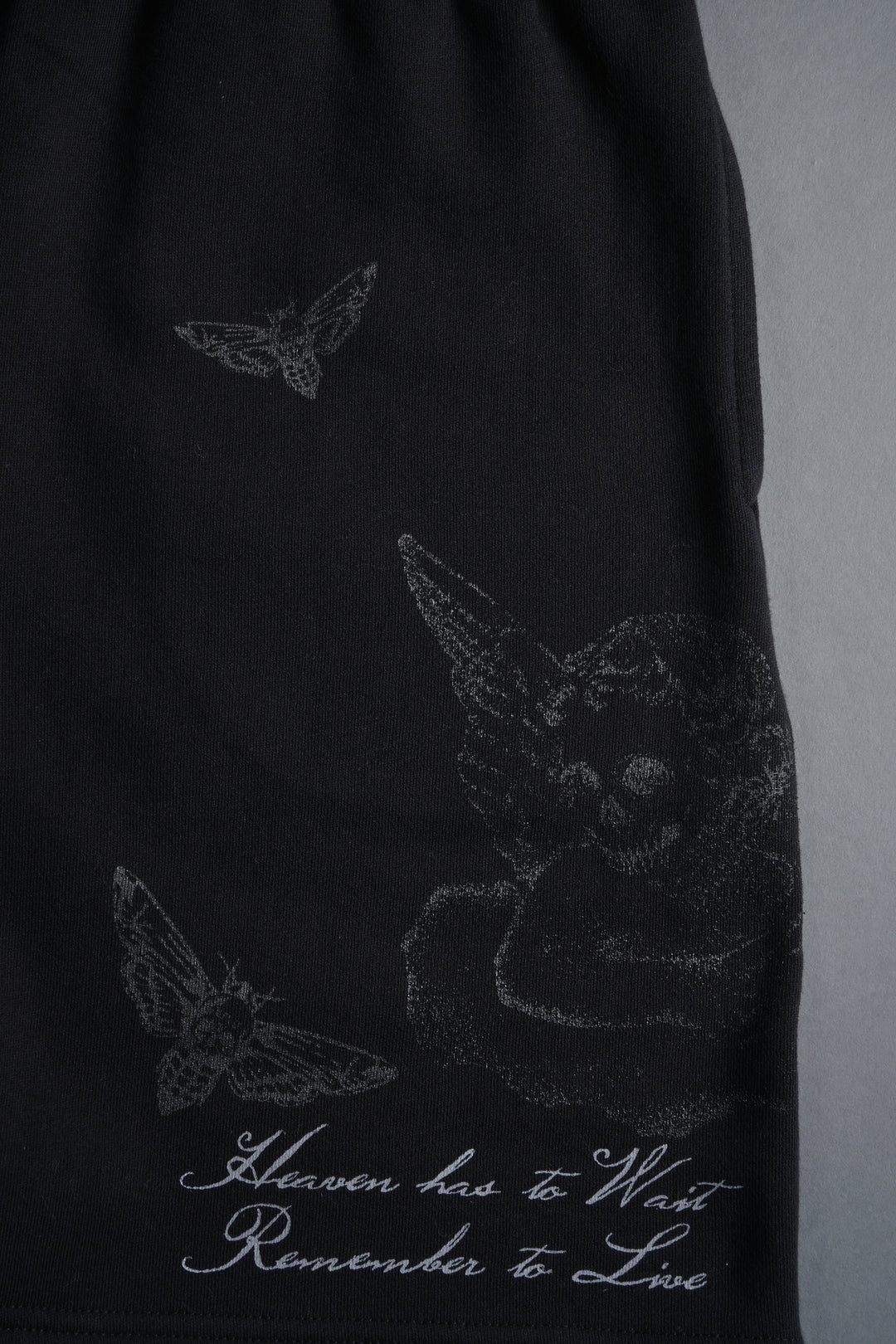Fallen Cherub Oversized Post Lounge Sweat Shorts in Black