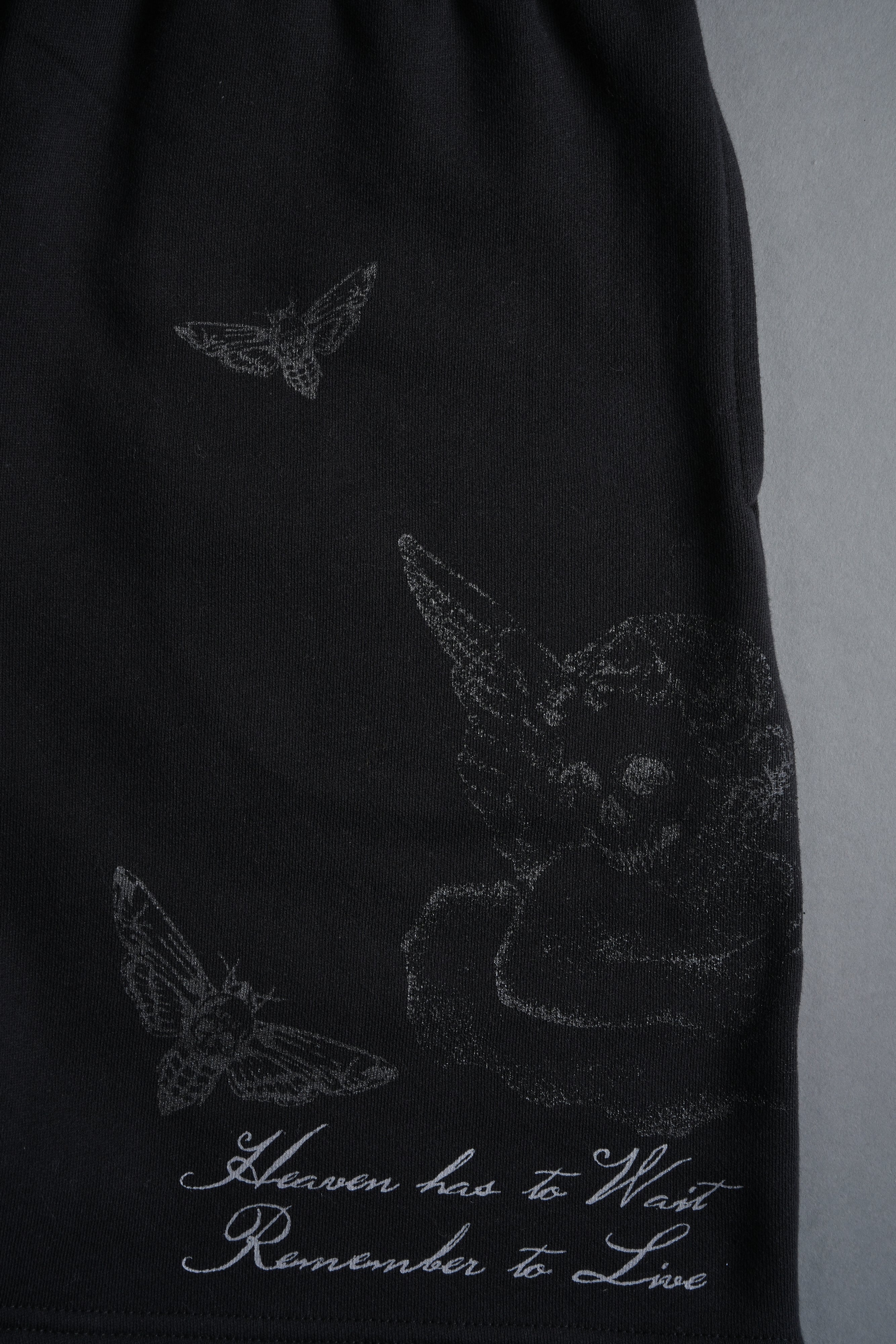 Fallen Cherub Oversized Post Lounge Sweat Shorts in Black