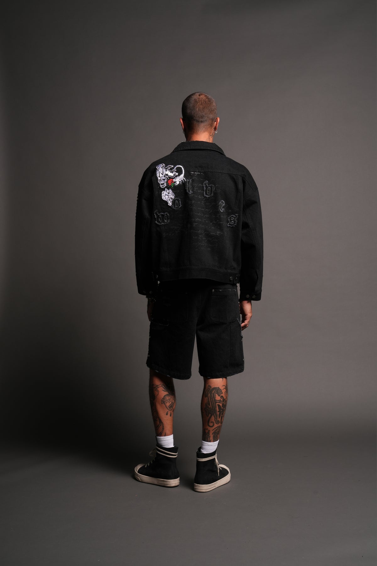 Wolves Heritage Jax Denim Jacket In Black
