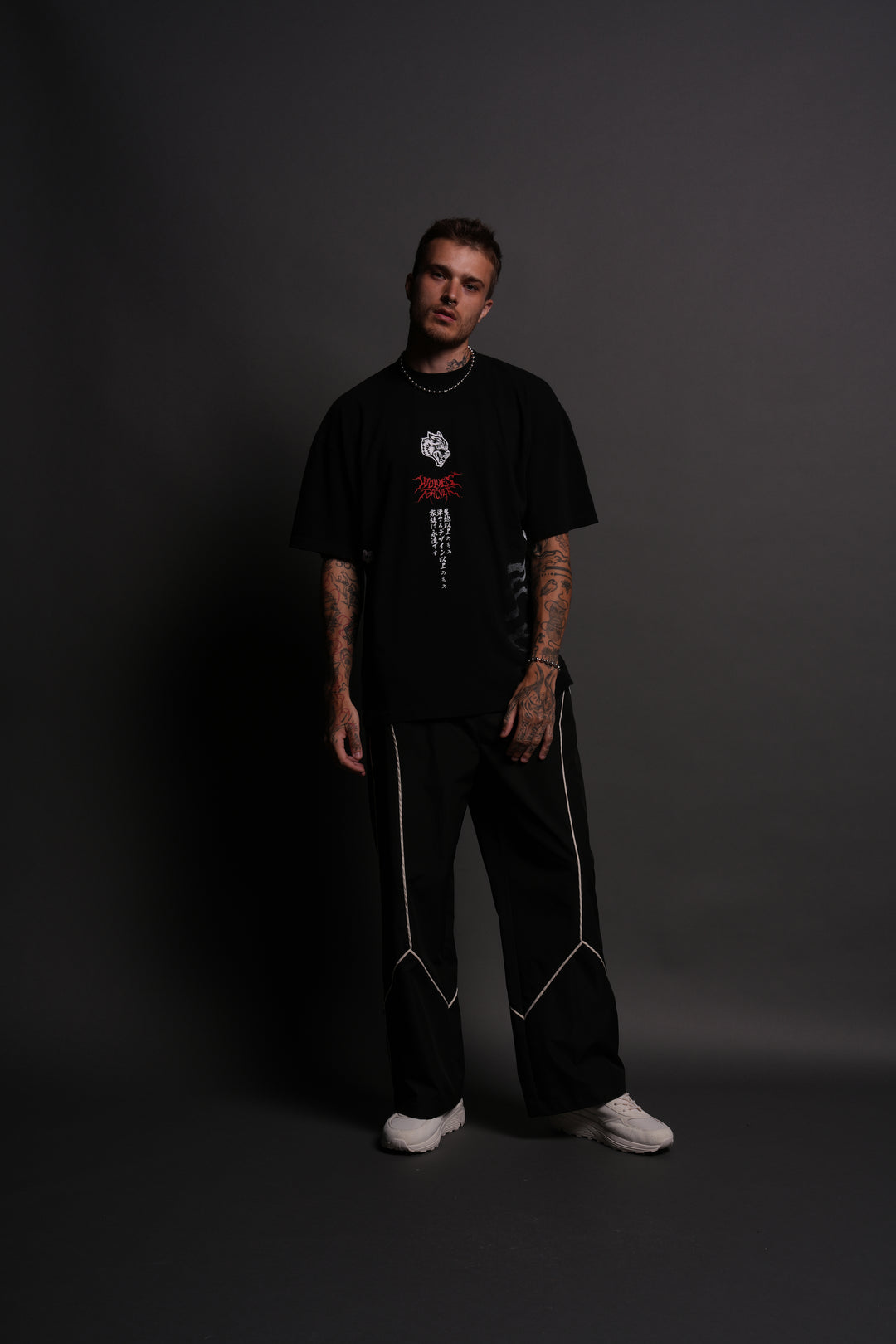 Darc Kitsune "Side By Side" Series Premium Tee in Black