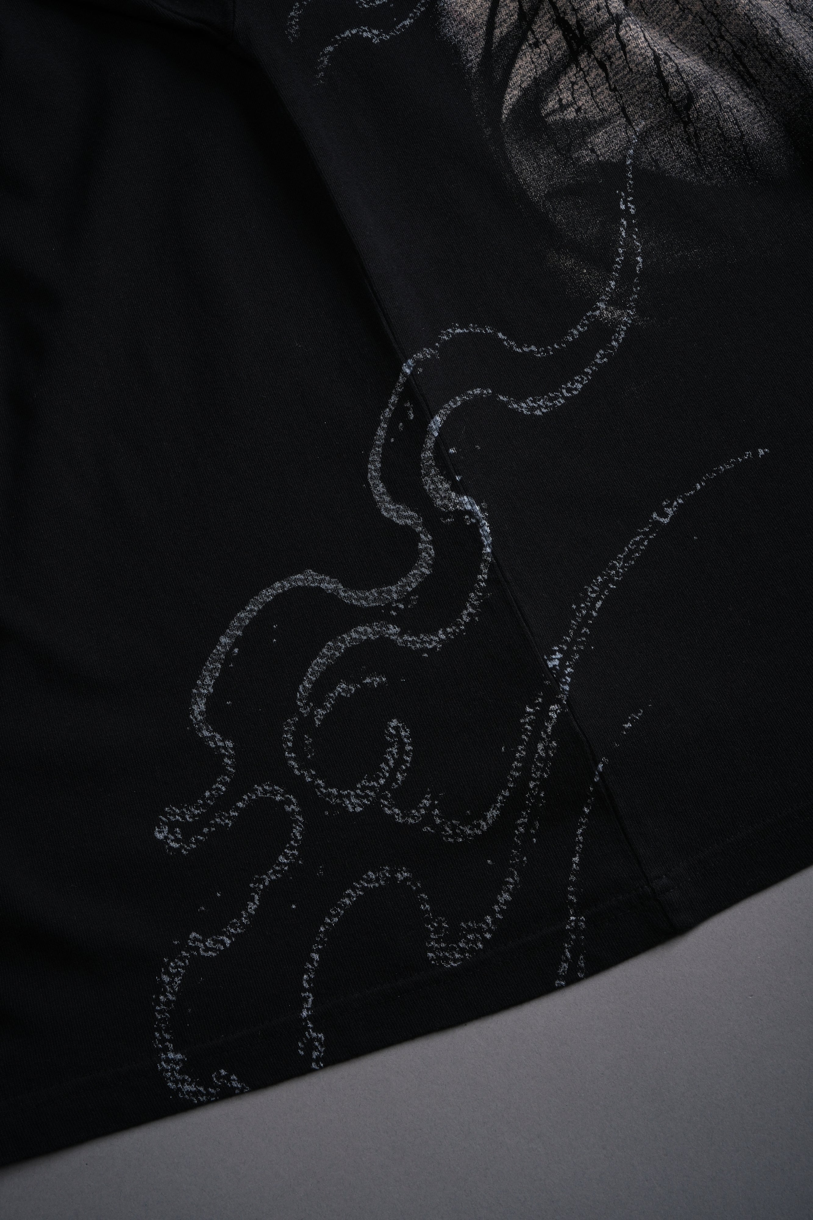 Jack Hanma "Side By Side" Series Premium Oversized Tee in Black