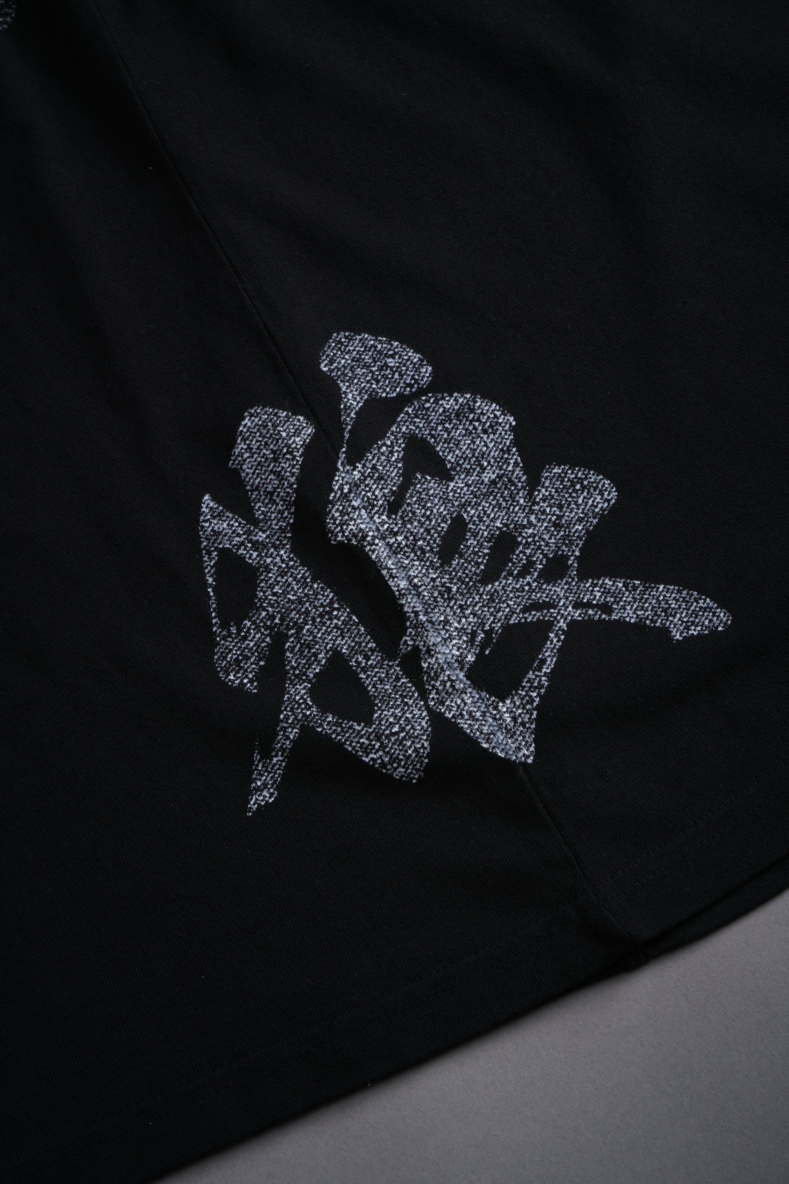 Jack Hanma "Side By Side" Series Premium Oversized Tee in Black