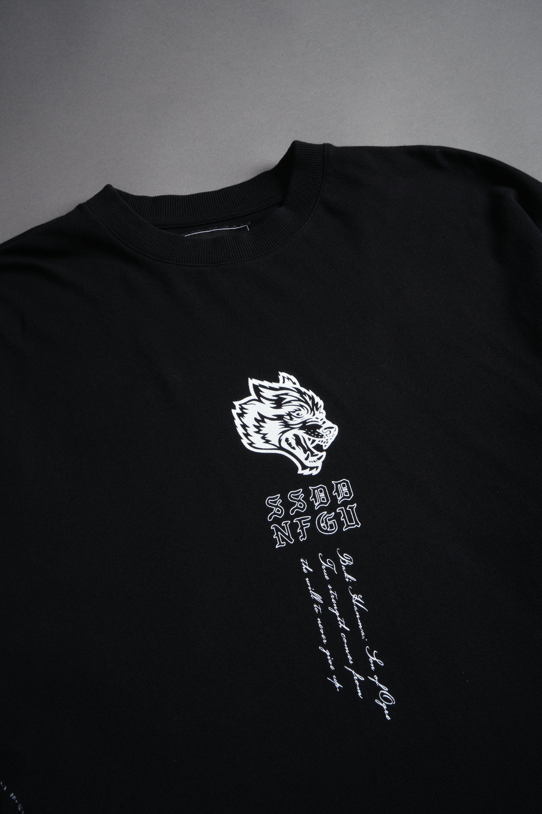 Apex Predator "Side By Side" Series Premium Oversized Tee in Black