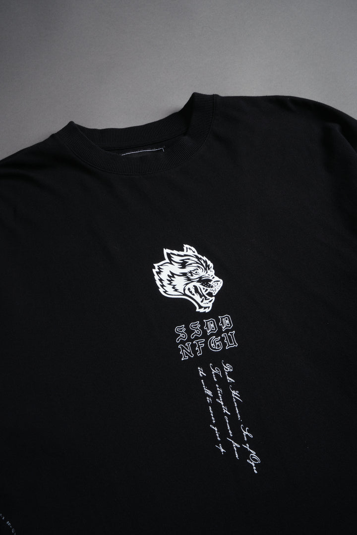 Apex Predator "Side By Side" Series Premium Oversized Tee in Black