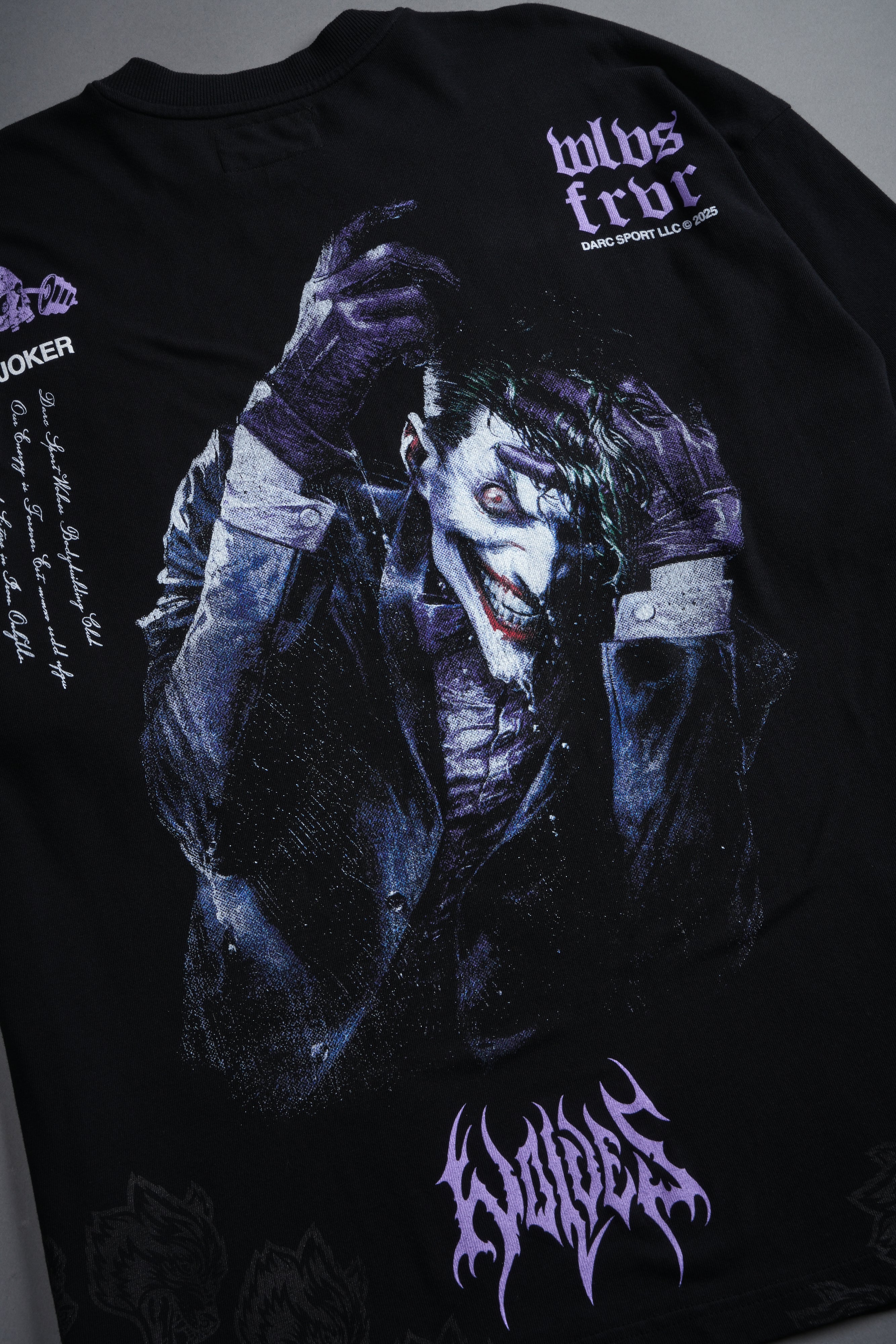 Darc Joker "Side By Side" Series Premium Oversized Tee in Black