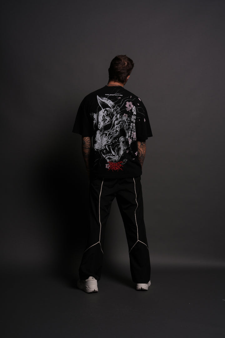 Darc Kitsune "Side By Side" Series Premium Tee in Black