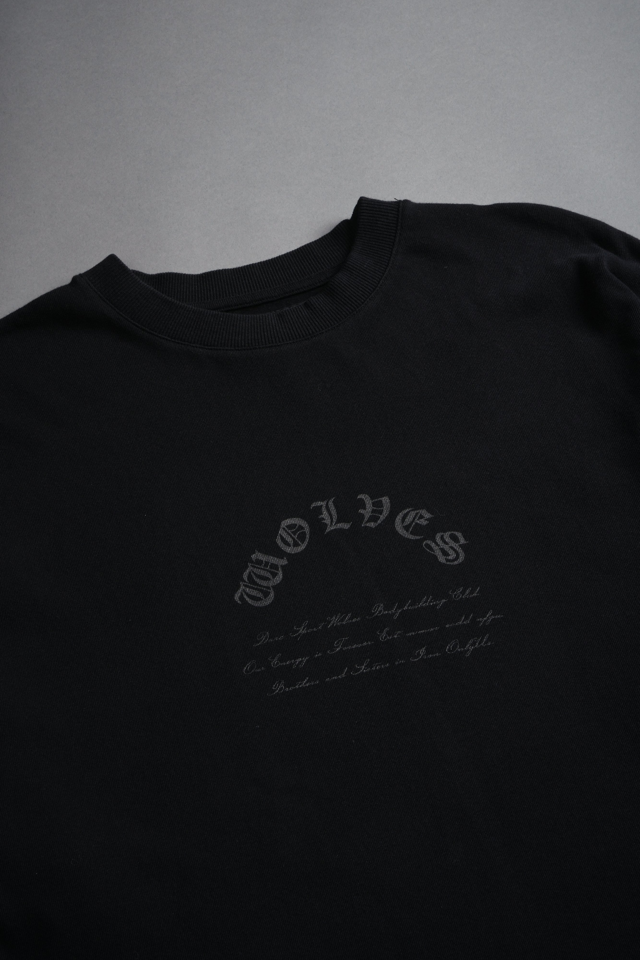 Darc Batman "Side By Side" Series Premium Oversized Tee in Black