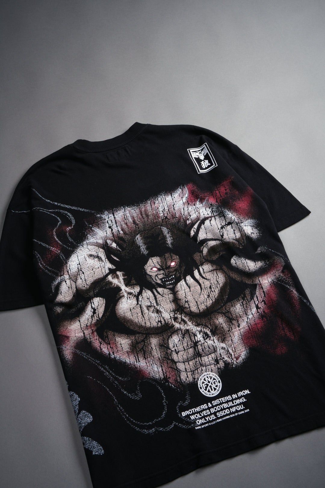 Apex Predator "Side By Side" Series Premium Oversized Tee in Black