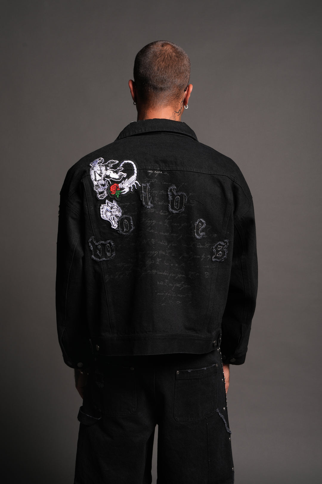 Wolves Heritage Jax Denim Jacket In Black