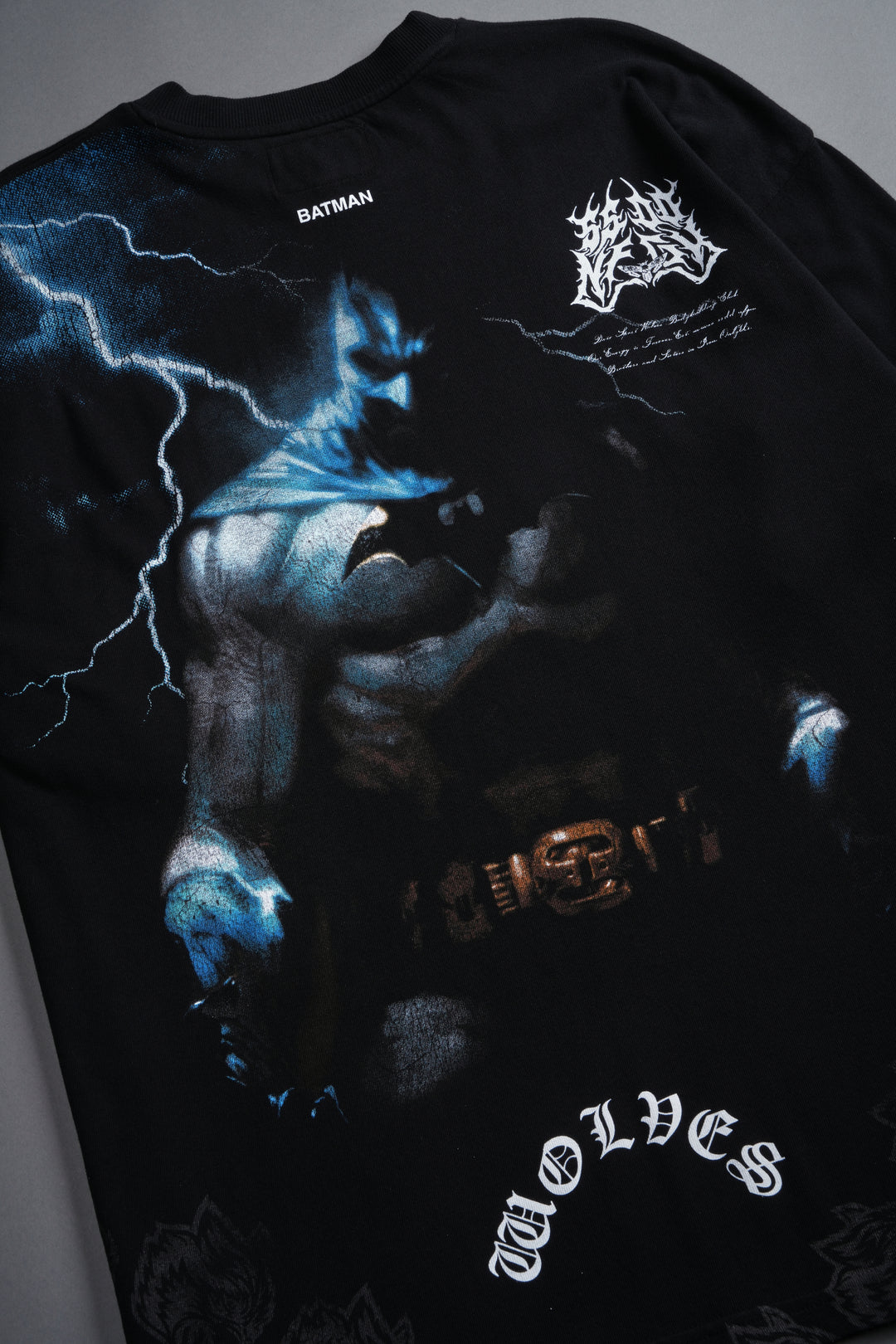 Darc Batman "Side By Side" Series Premium Oversized Tee in Black