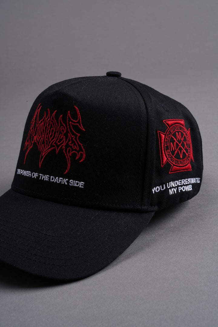 The Power Of The Dark Side 5 Panel Hat in Black