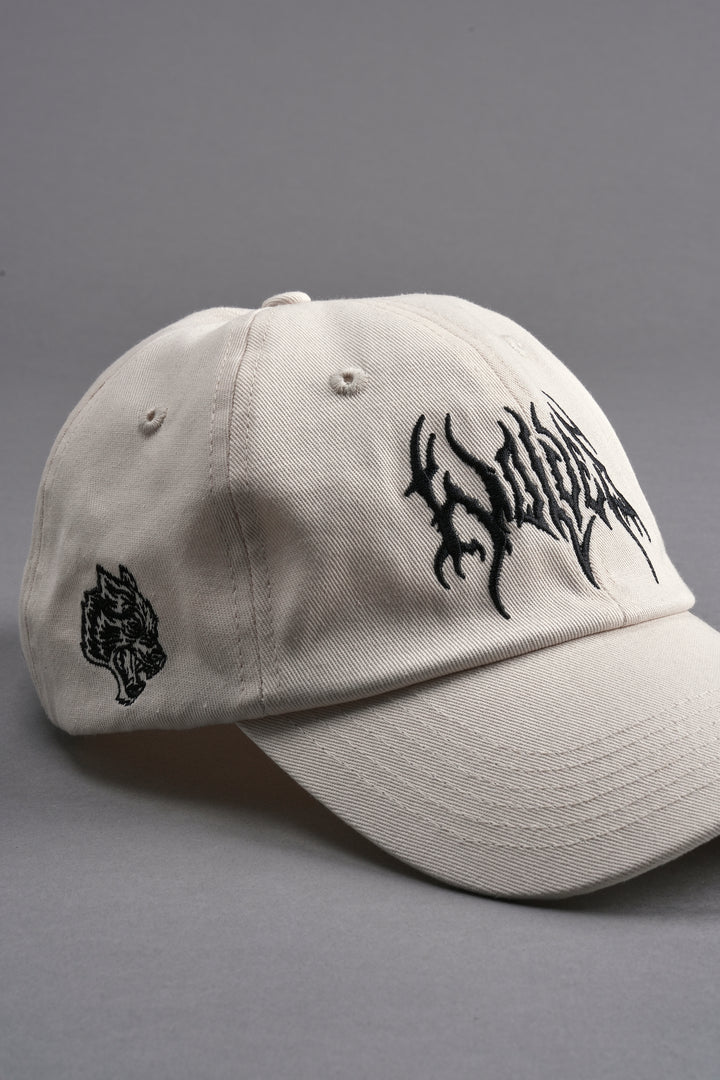 Darc Sport Wolves Dad Hat V2 in Cream