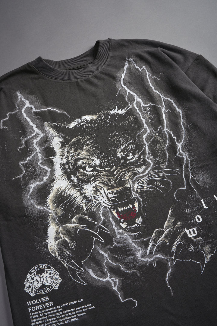 Trust Your Journey Premium Oversized Tee in Wolf Gray