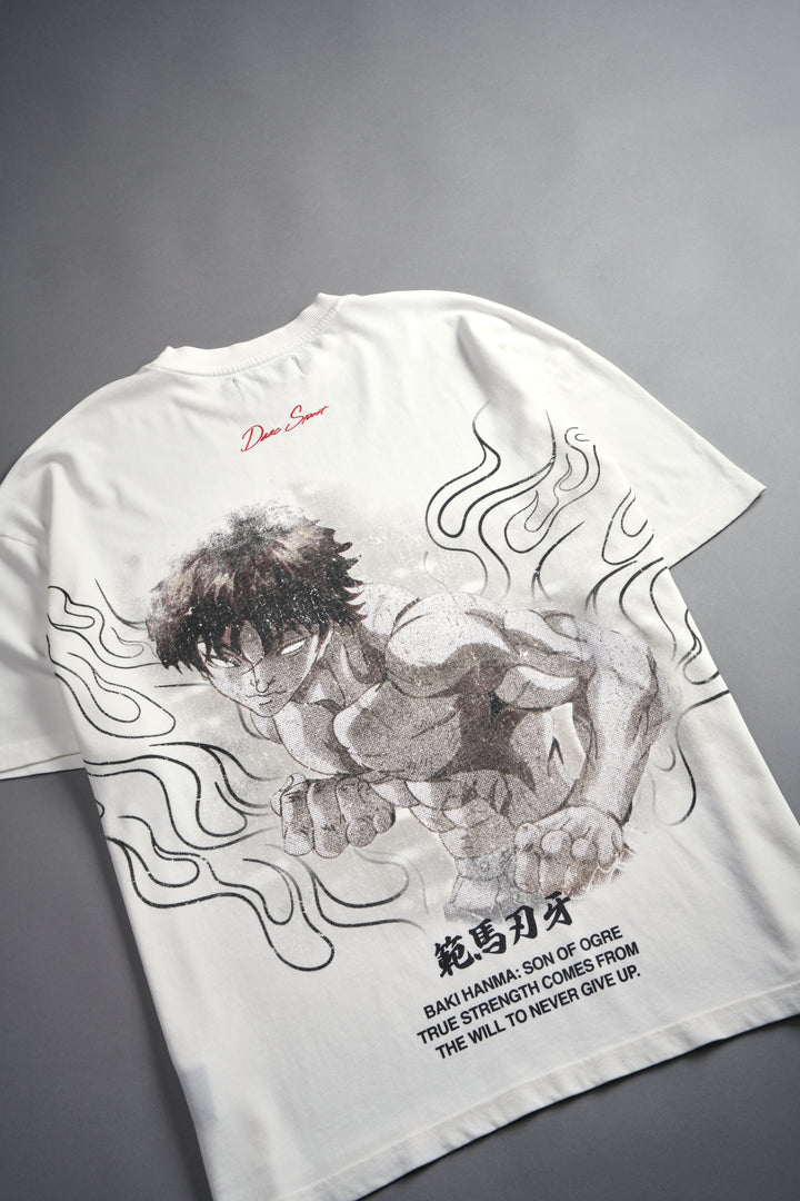 The Champion "Premium" Oversized Tee in Cream