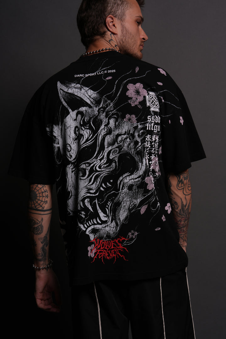 Darc Kitsune "Side By Side" Series Premium Tee in Black