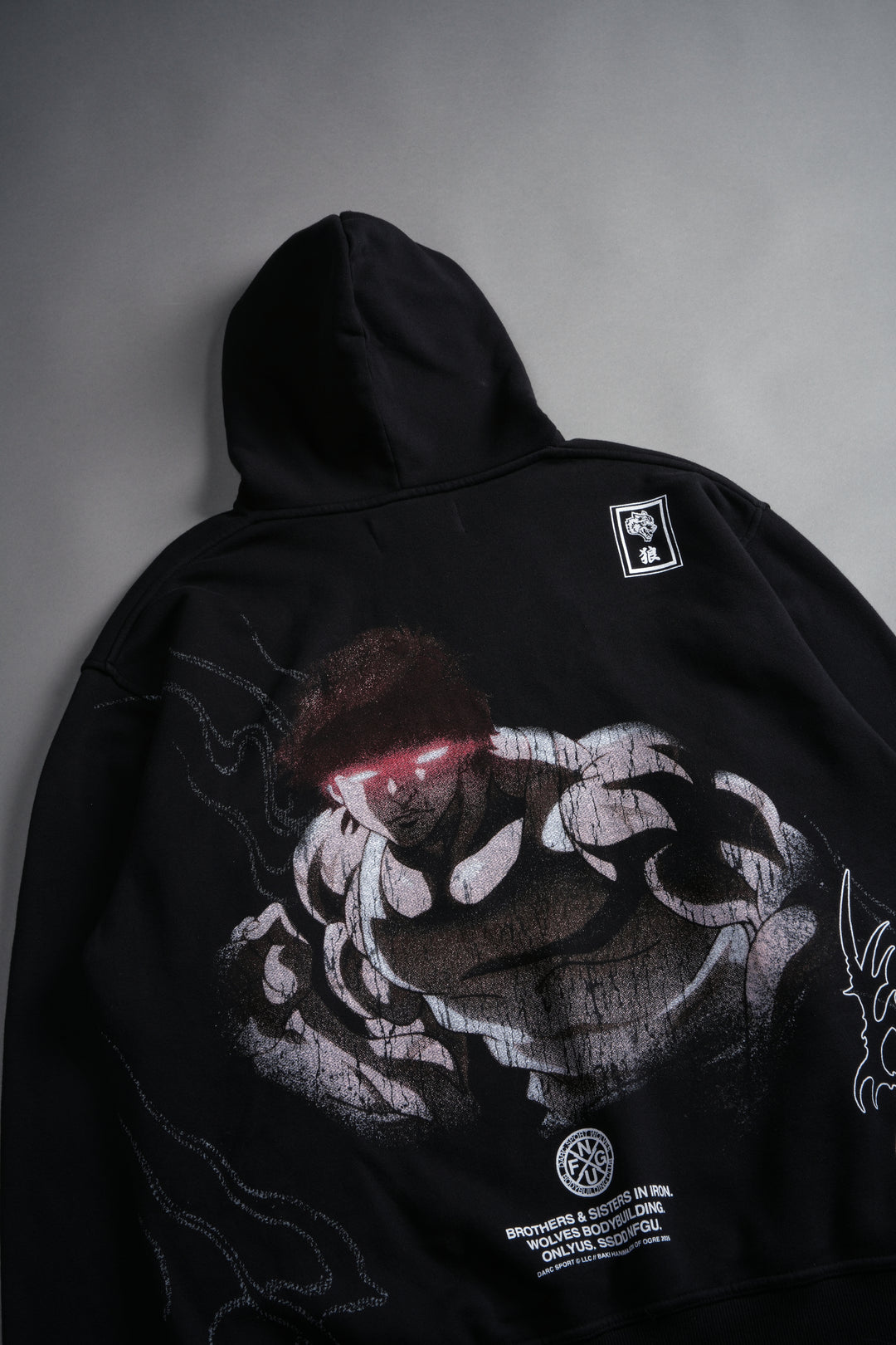 Baki Hanma "Pierce" Hoodie in Black