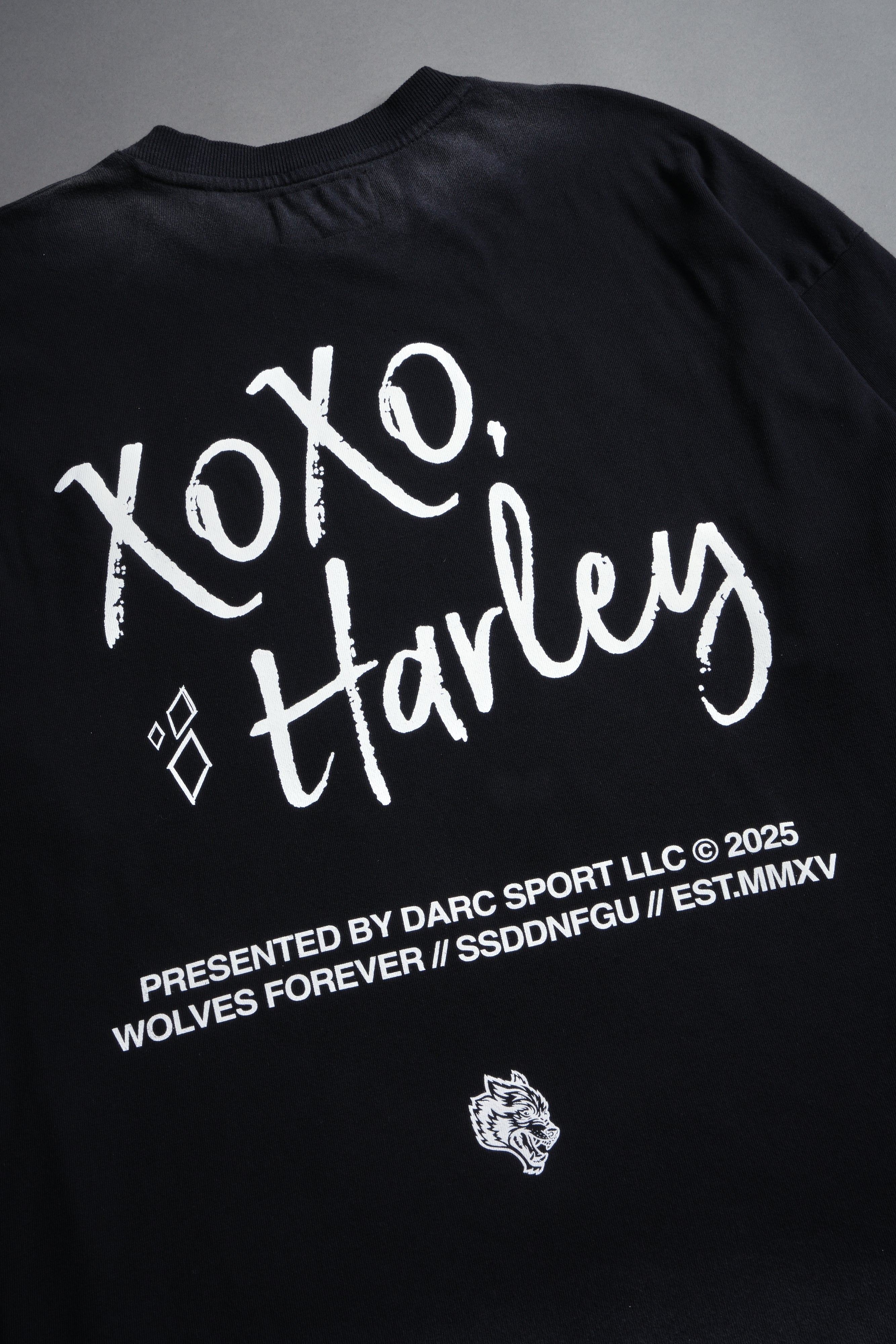Quinn Forever "Premium" Oversized Tee in Black Drift Wash