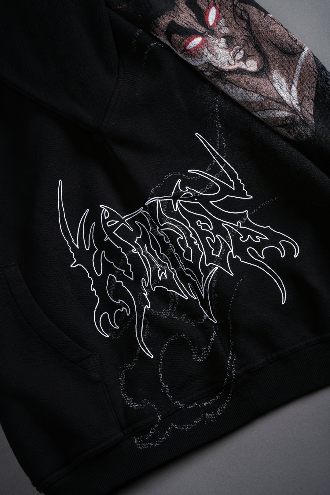 Yujiro Hanma "Pierce" Hoodie in Black