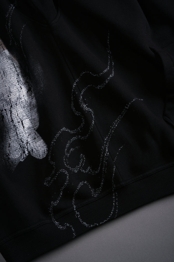 Yujiro Hanma "Pierce" Hoodie in Black