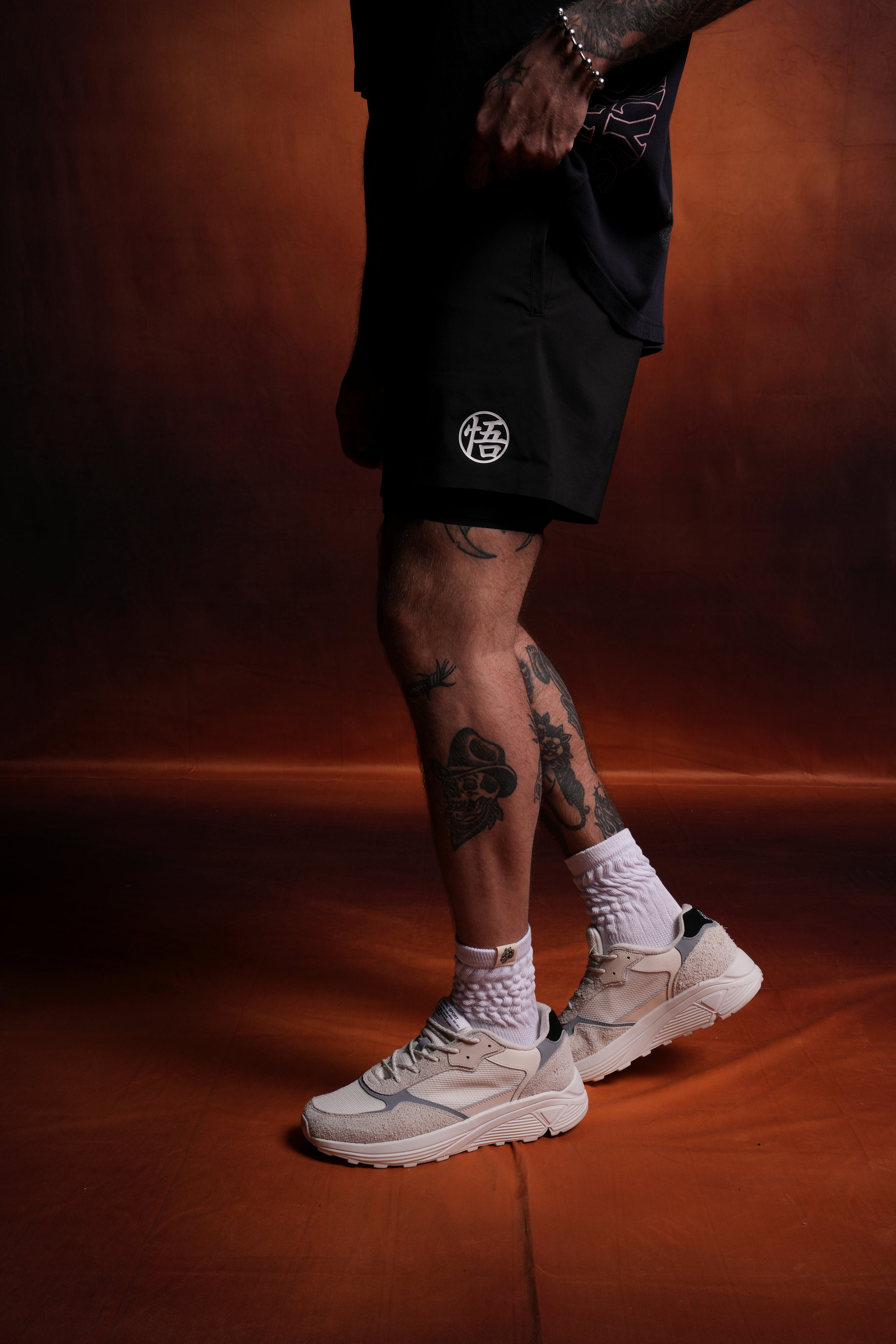 Go Wolves Compression Shorts in Black