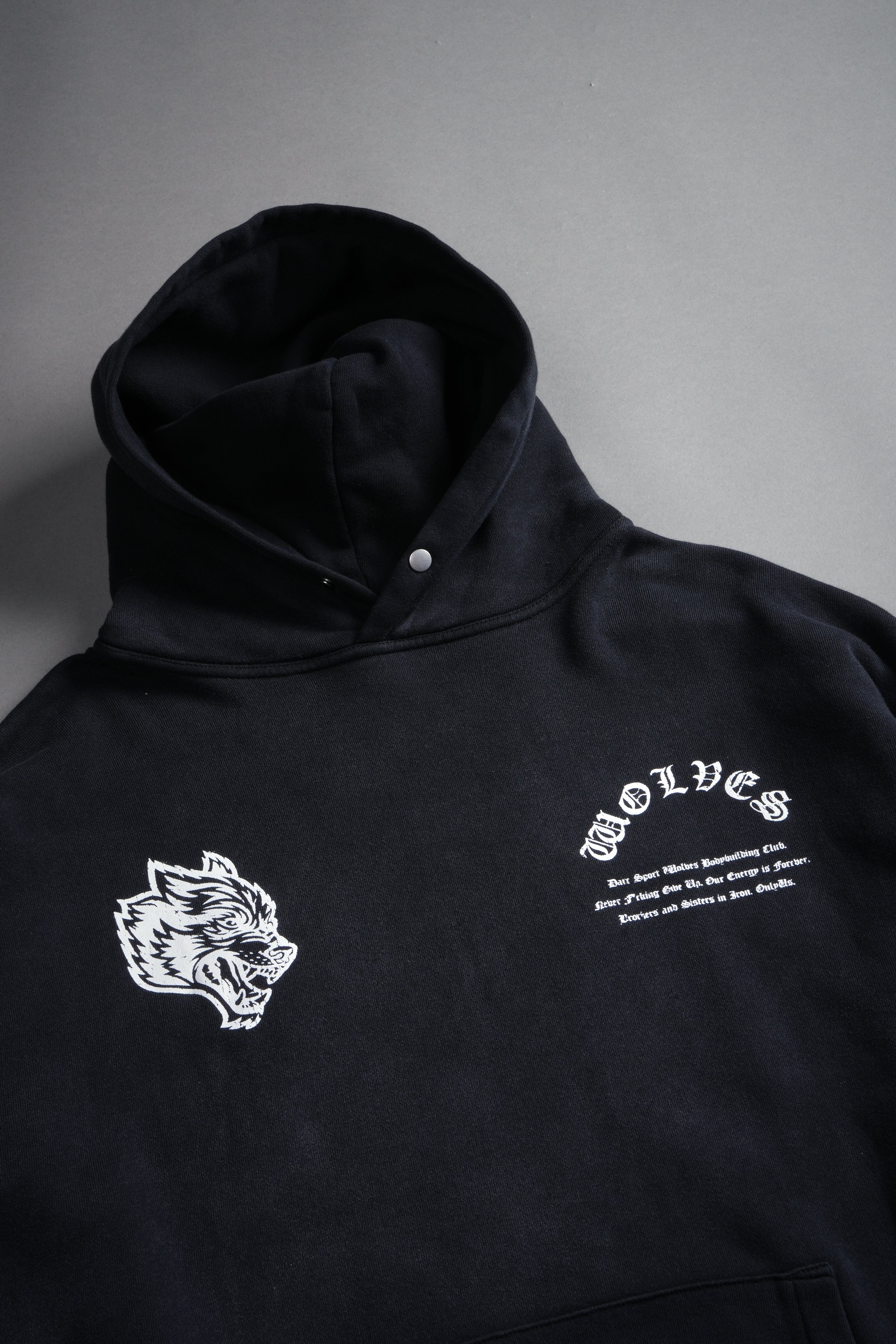 The Last Laugh "Pierce" Hoodie in Black Drift Wash