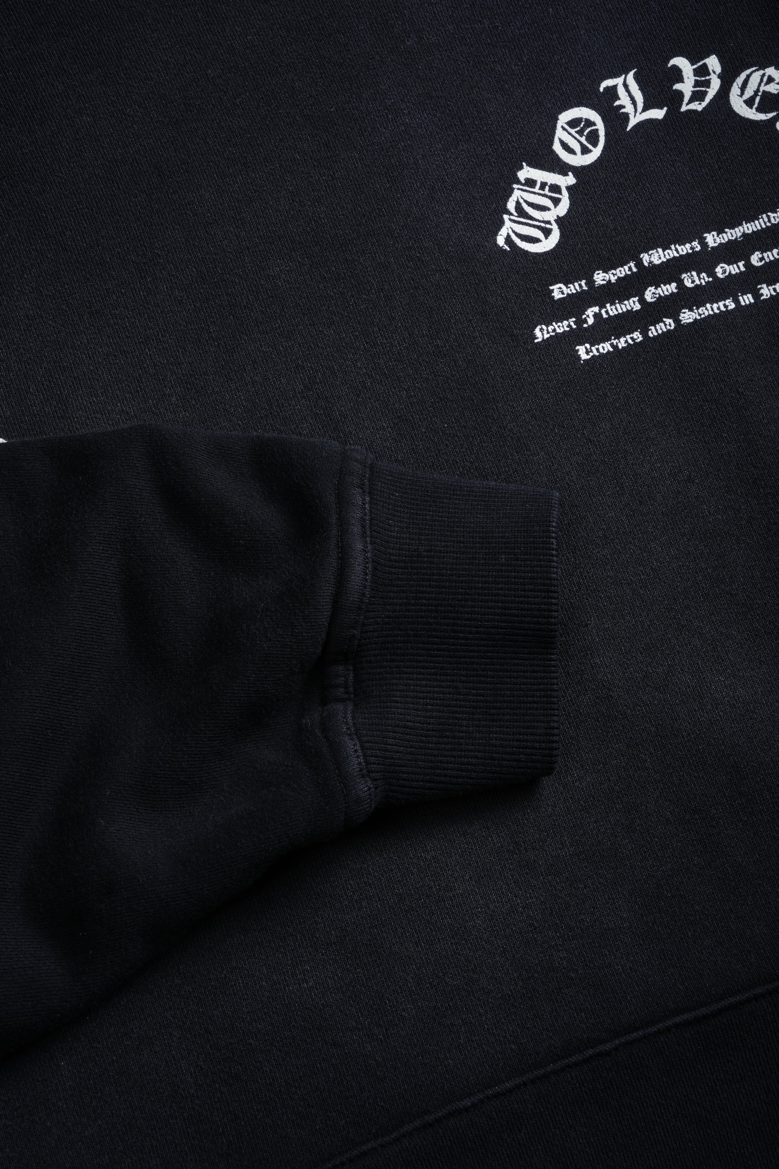 The Last Laugh "Pierce" Hoodie in Black Drift Wash