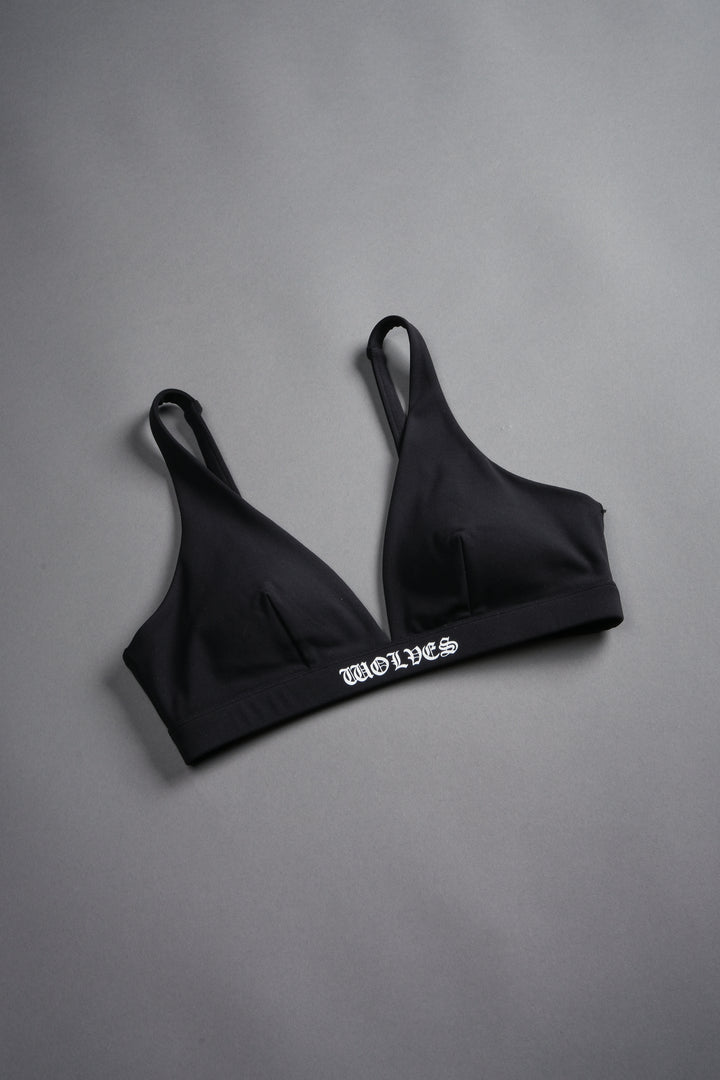 She Chopper V Sports Bra in Black