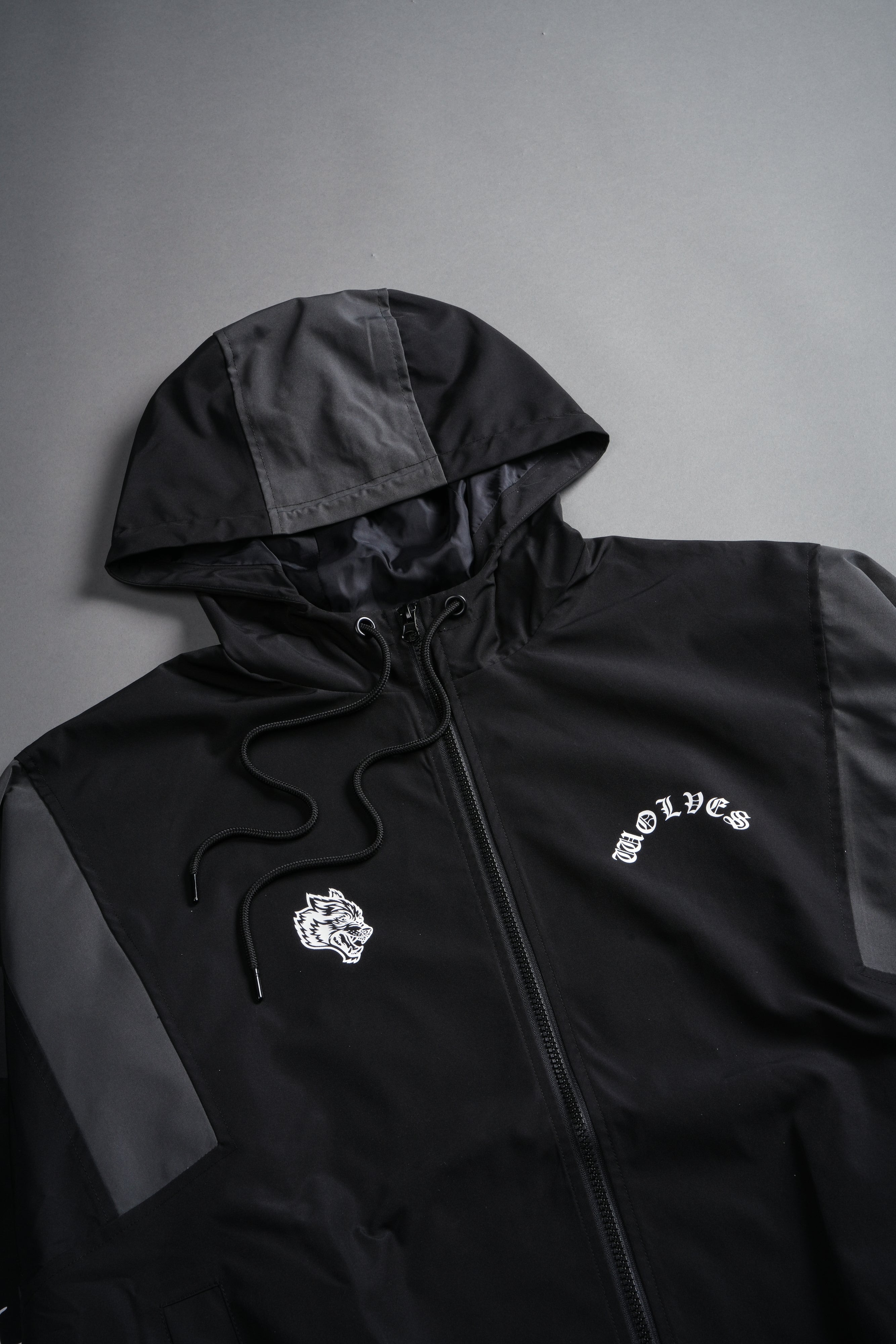 Thorns Brolic Unisex Track Jacket in Black/Wolf Gray