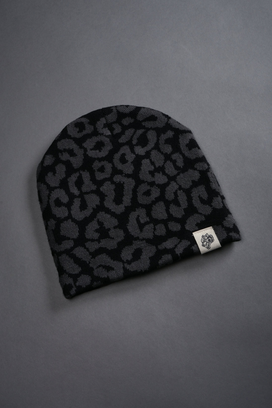Wolf Patch V2 Cap Beanie in Black/Wolf Gray
