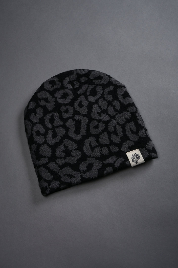 Wolf Patch V2 Cap Beanie in Black/Wolf Gray