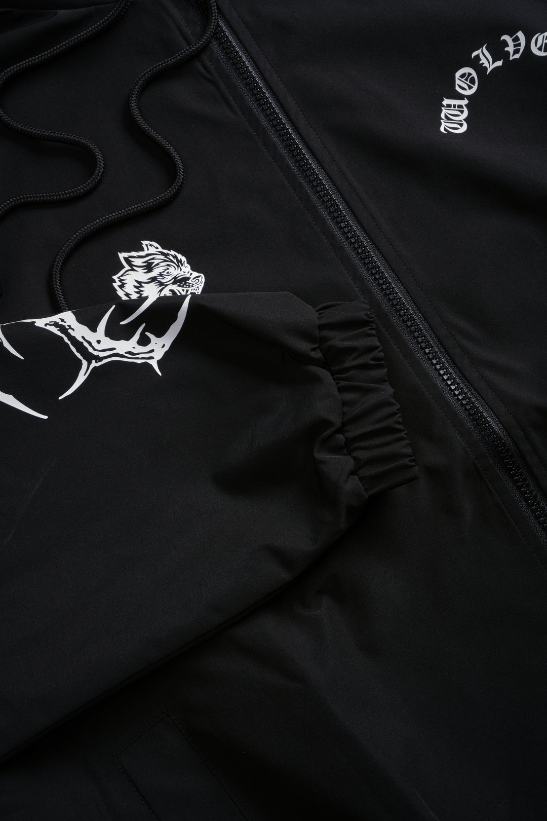 Thorns Brolic Unisex Track Jacket in Black/Wolf Gray
