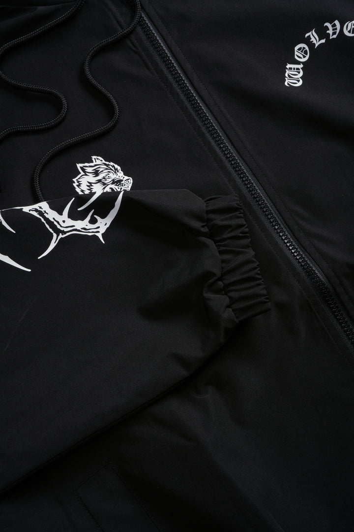 Thorns Brolic Unisex Track Jacket in Black/Wolf Gray