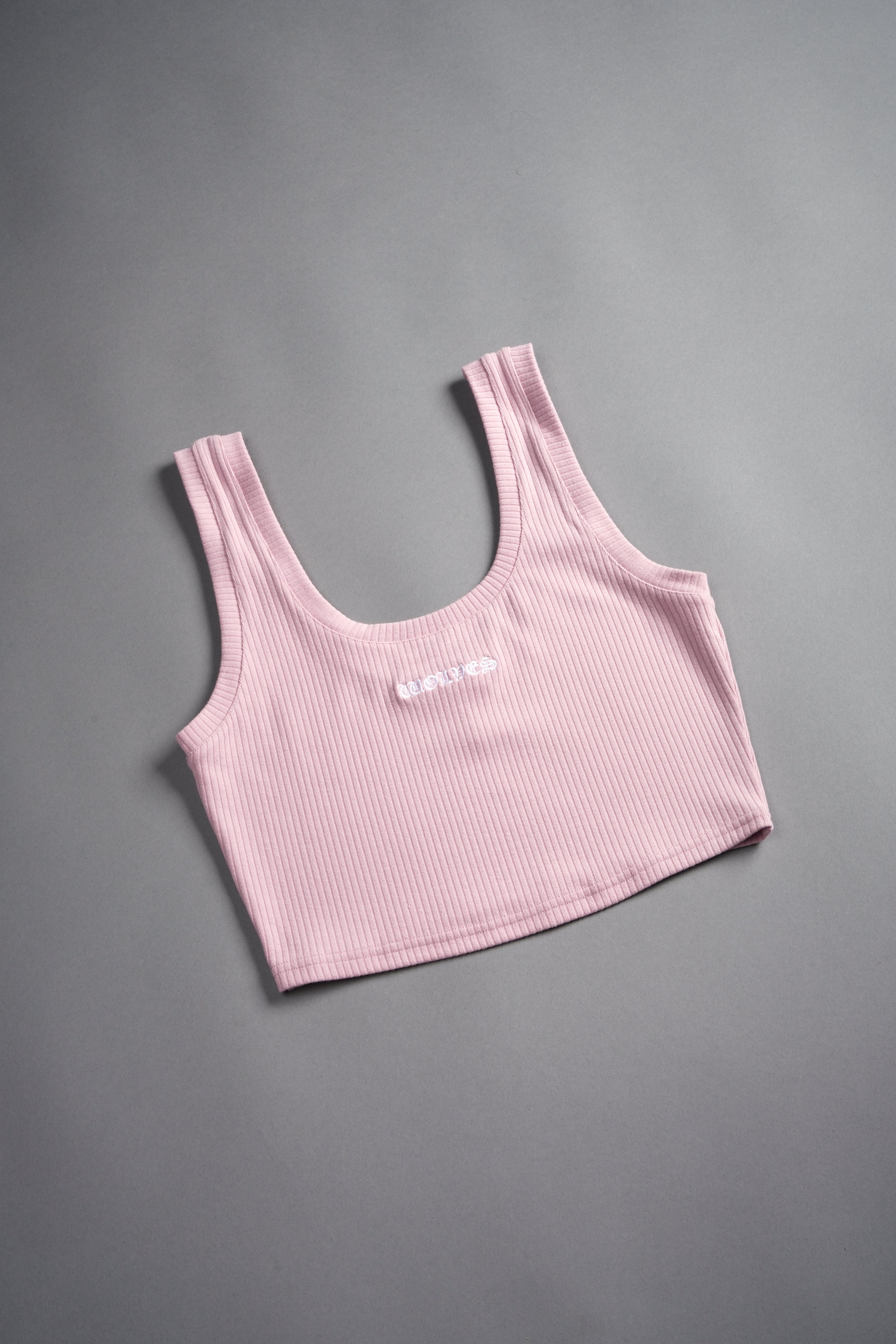 Chopper Classic Ribbed Tank in Pink Dust