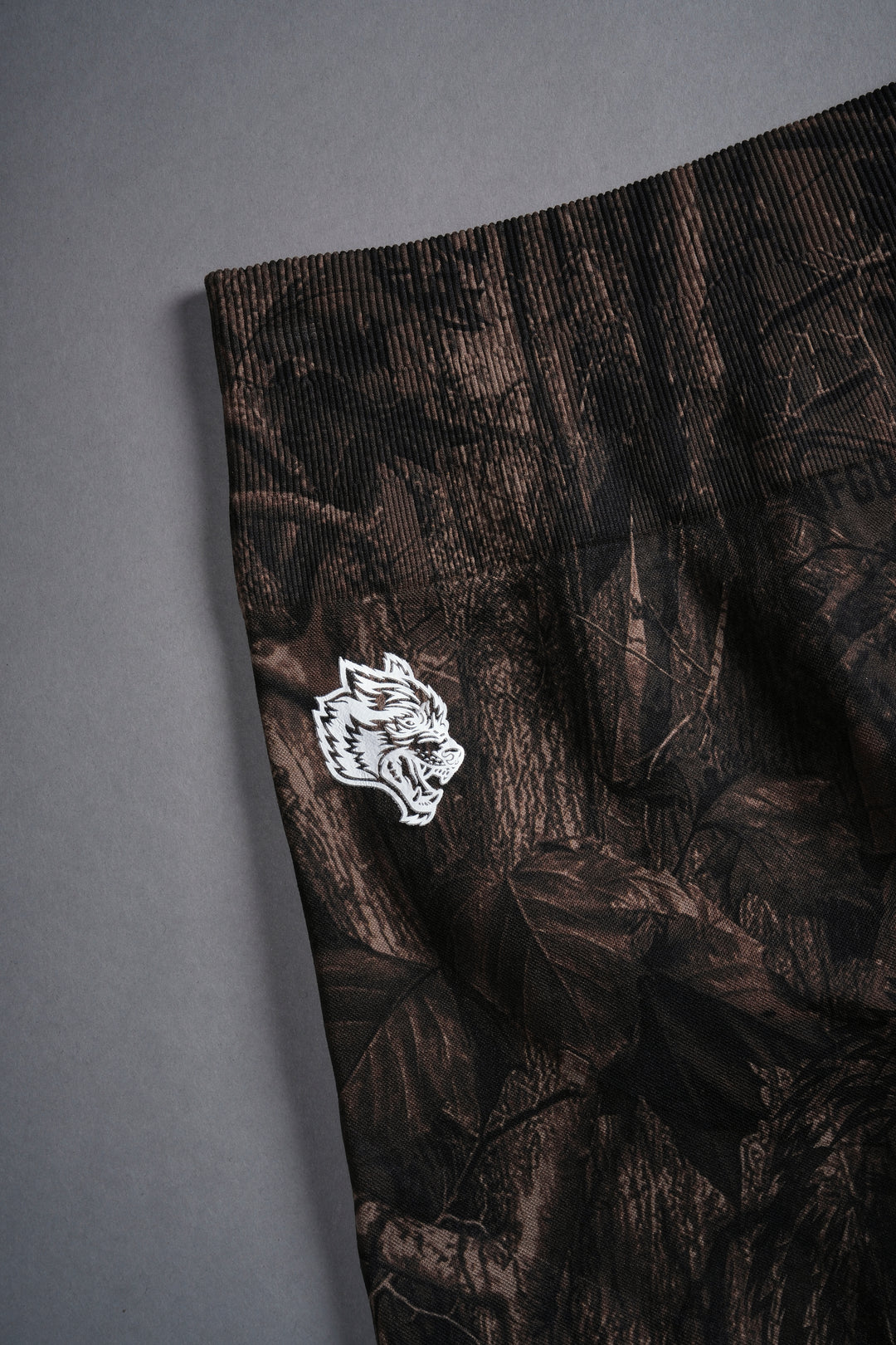 Hesh Forever Everson Seamless "Training" Shorts in Brown Driftwood Forest Camo